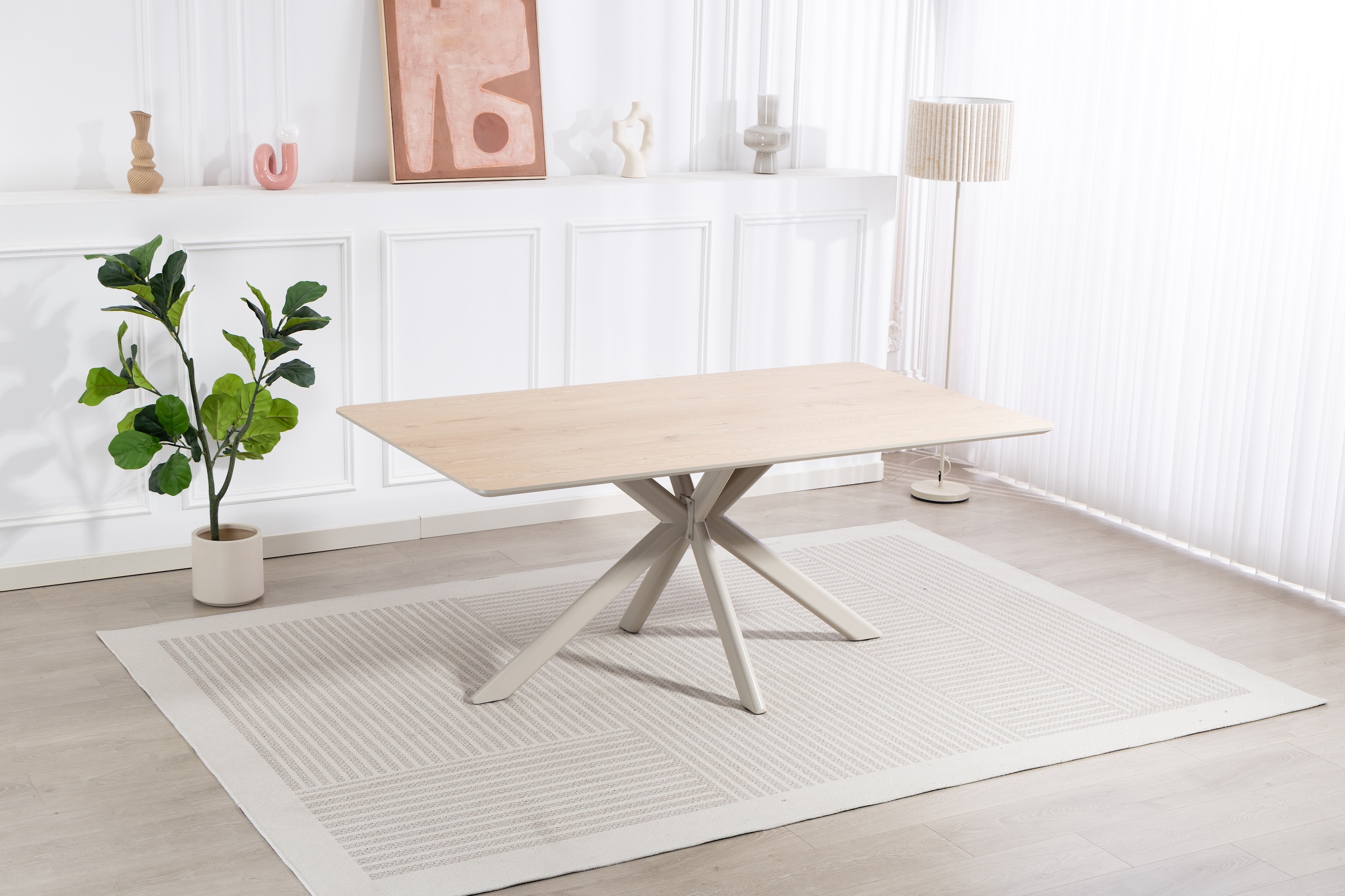 Duo Collection Esstisch »Tisch Livia« 1 Stk. tlg. Melaminbeschichtung, Cashmere Farben