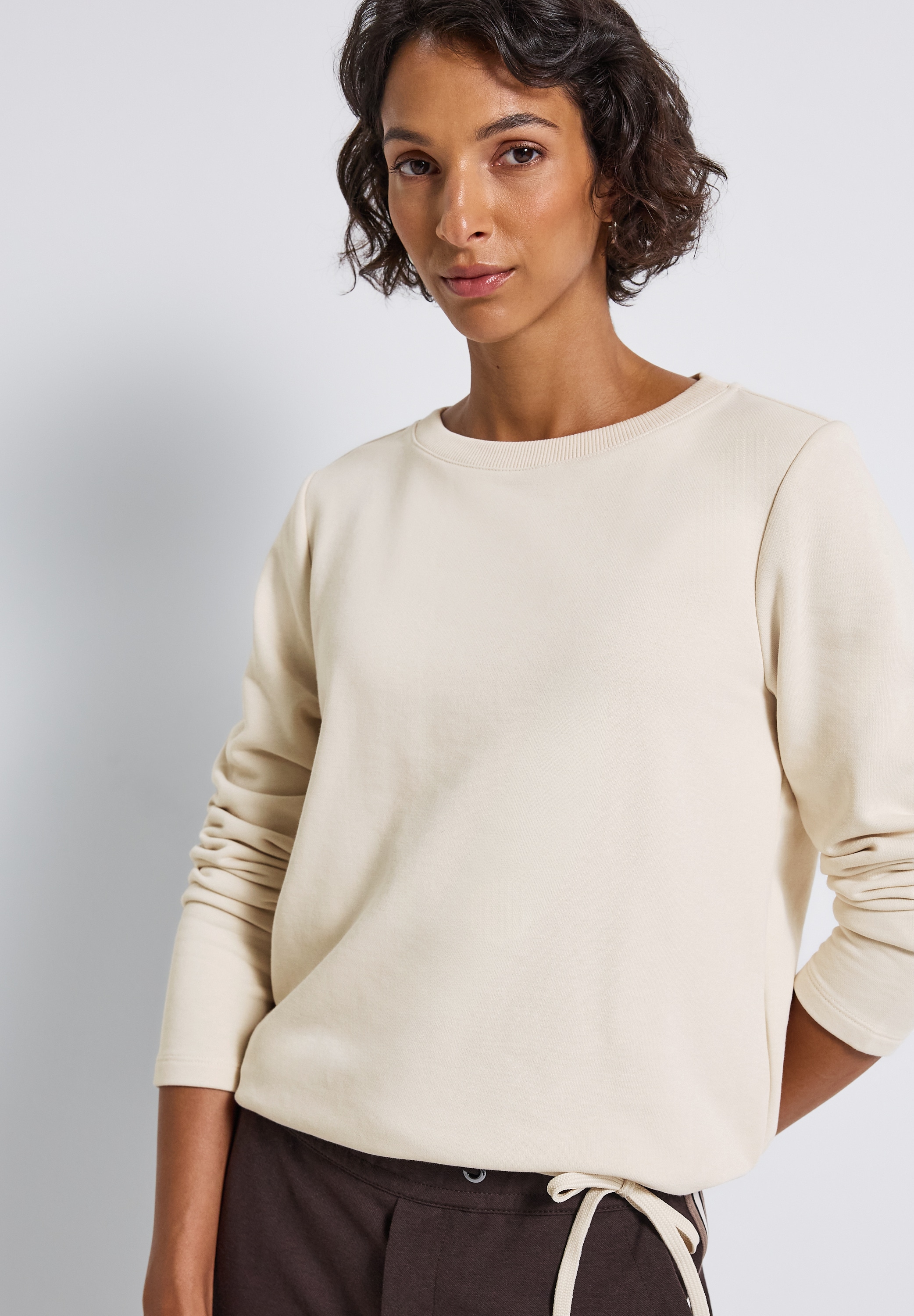 STREET ONE Sweatshirt, mit Tunnelzug am Saum