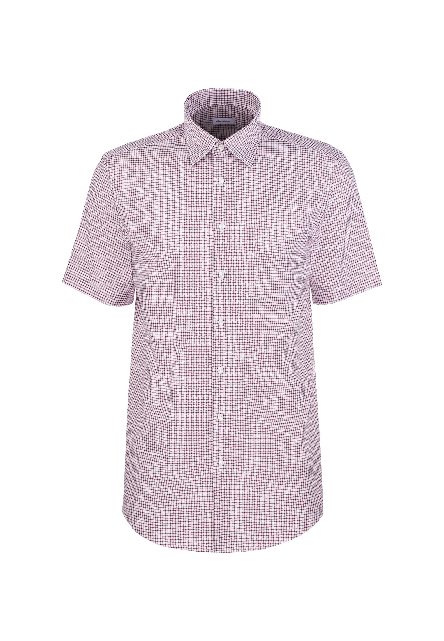 seidensticker Businesshemd »Schwarze Rose« Regular 1/2 Covered-Button-Down-Kragen Karo