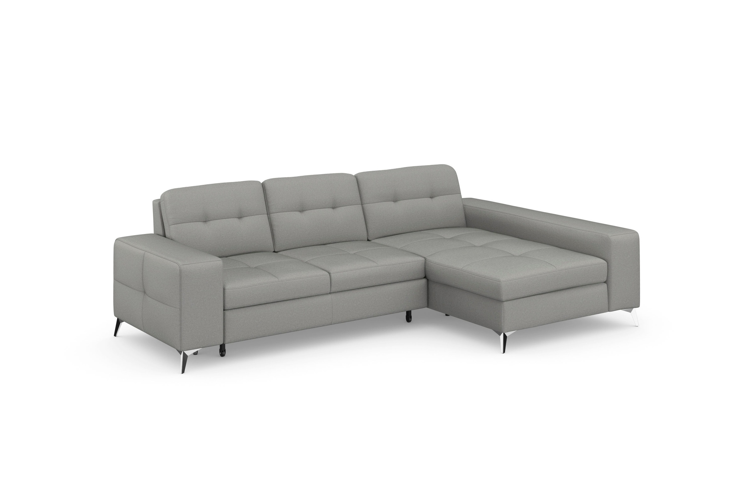 sit&more Ecksofa »Baviene L-Form«, inklusive Sitztiefenverstellung und Federkern, wahlweise Bettfunktion
