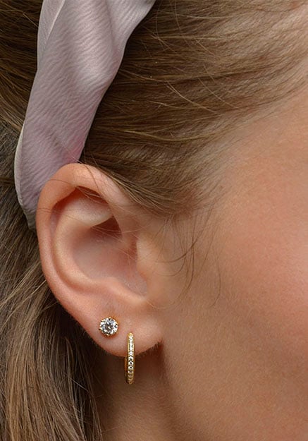 Engelsrufer Paar Ohrstecker »Shiny, ERE-SHINY-ZI-ST, ERE-SHINY-ZI-STG«, mit Zirkonia (synth.)