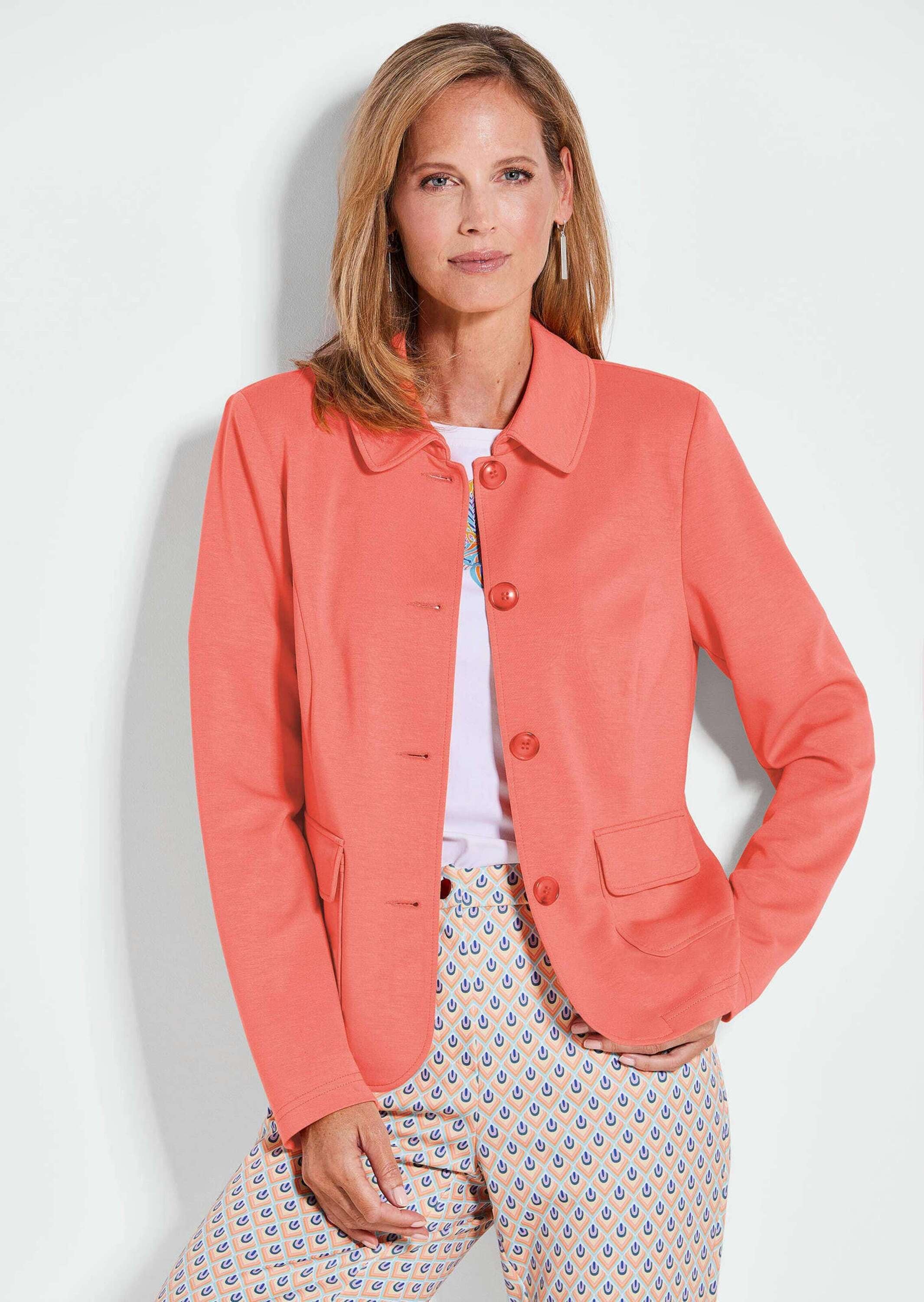 GOLDNER Kurzjacke »Leichte Jacke mit Stehkragen in rot«