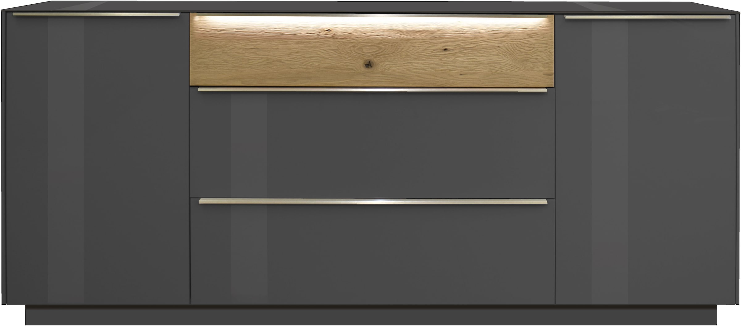 Mäusbacher Sideboard Sideboard, BHT 214/92/42 cm, inkl. Griffbeleuchtung, Türdämpfung