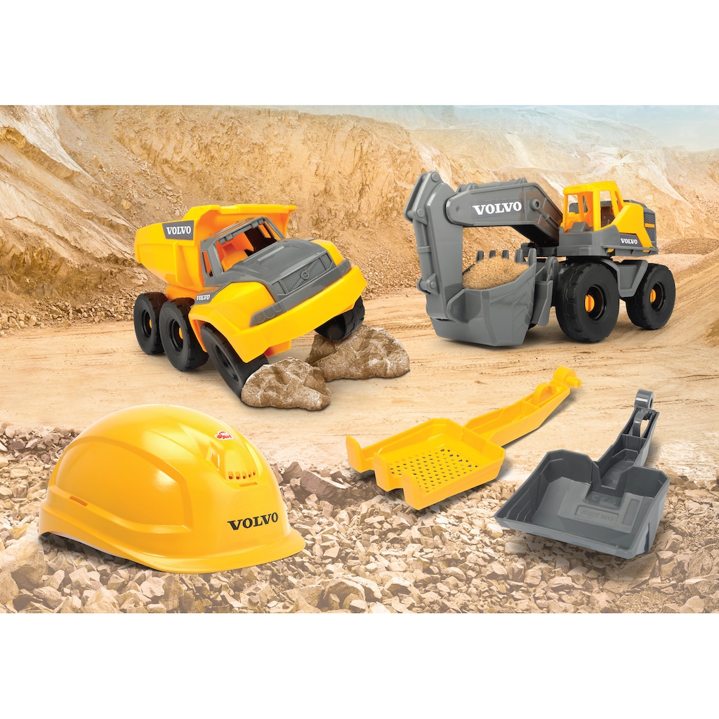 Dickie Toys Spielzeug-Helm »Volvo Construction Playset«