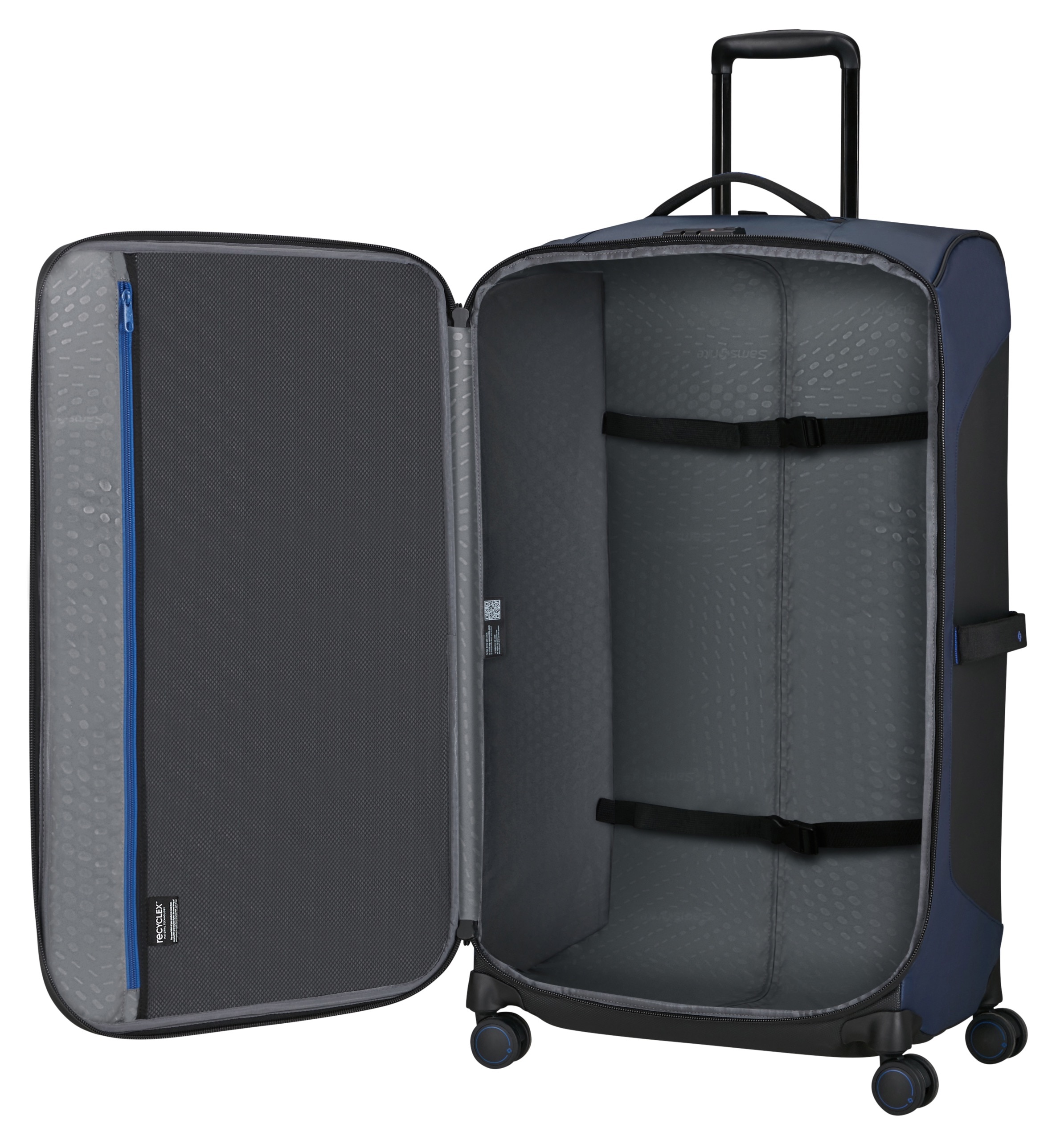 Samsonite Weichgepäck-Trolley »ECODIVER, verschiedene Größen und Farben«, 4 Rollen, Koffer Reisegepäck Weichgepäck-Koffer Fronttasche