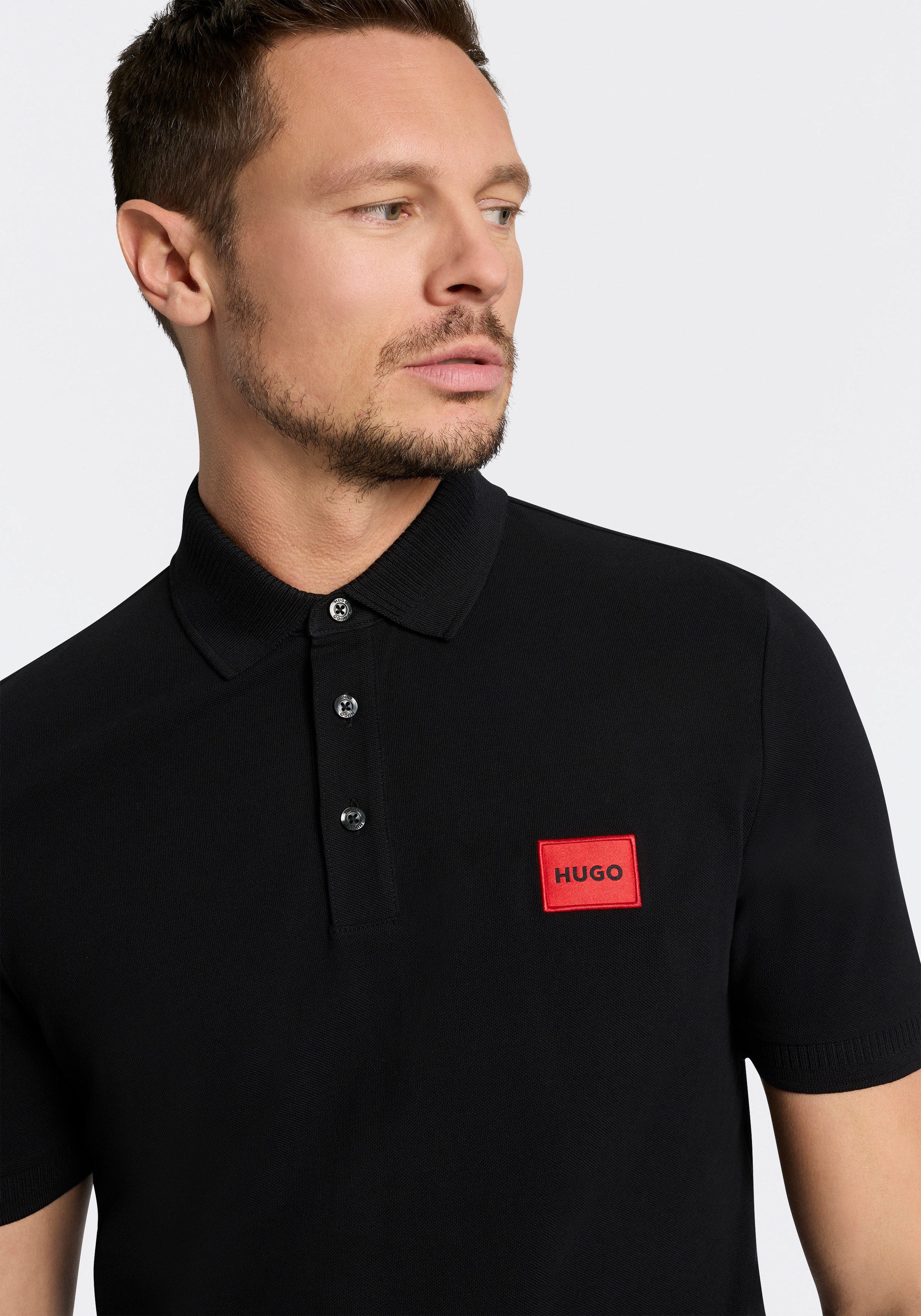 HUGO Poloshirt »Dereso« Slim Fit, Kurzarm, HUGO Weblabel