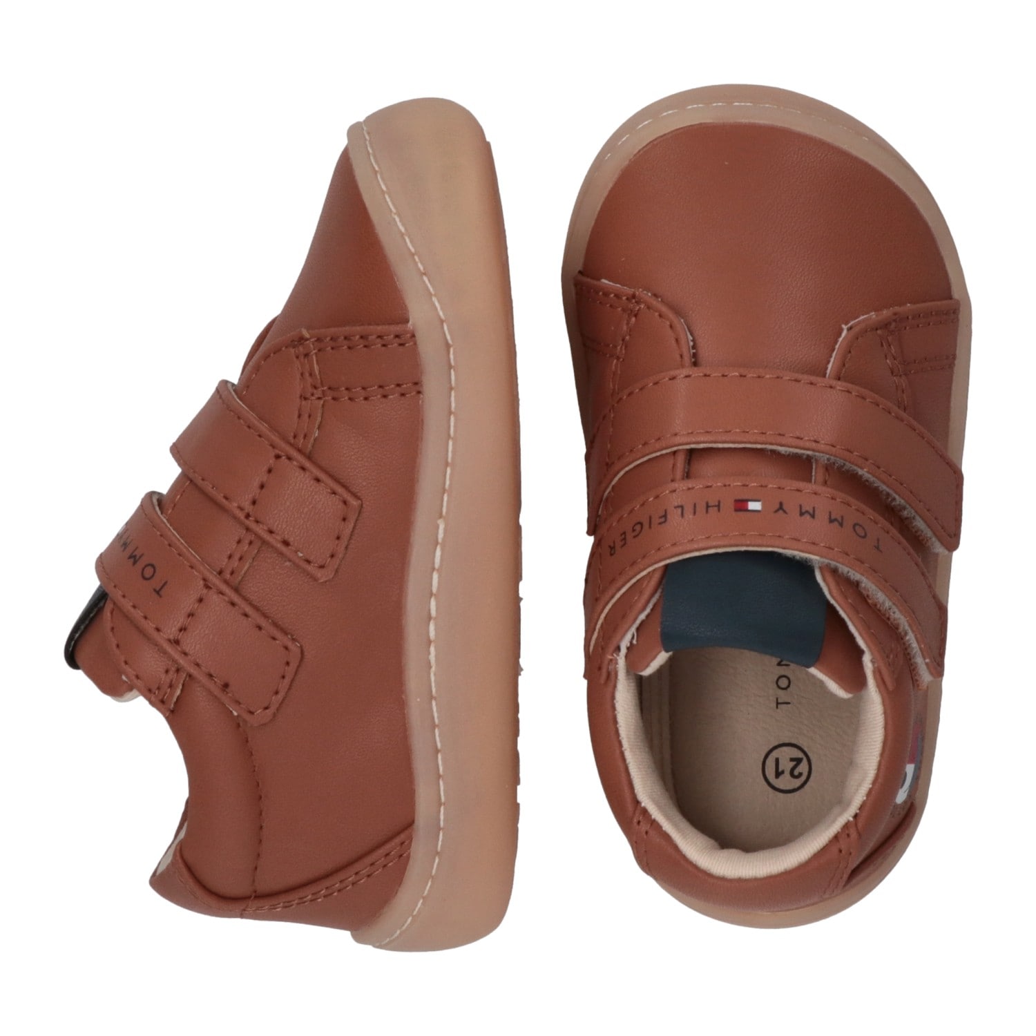 Tommy Hilfiger Lauflernschuh  Barfußschuh, Halbschuh, Klettschuh mit Logoschriftzug