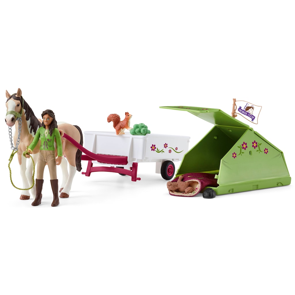 Schleich® Spielfigur »HORSE CLUB, Sarahs Campingausflug (42533)«