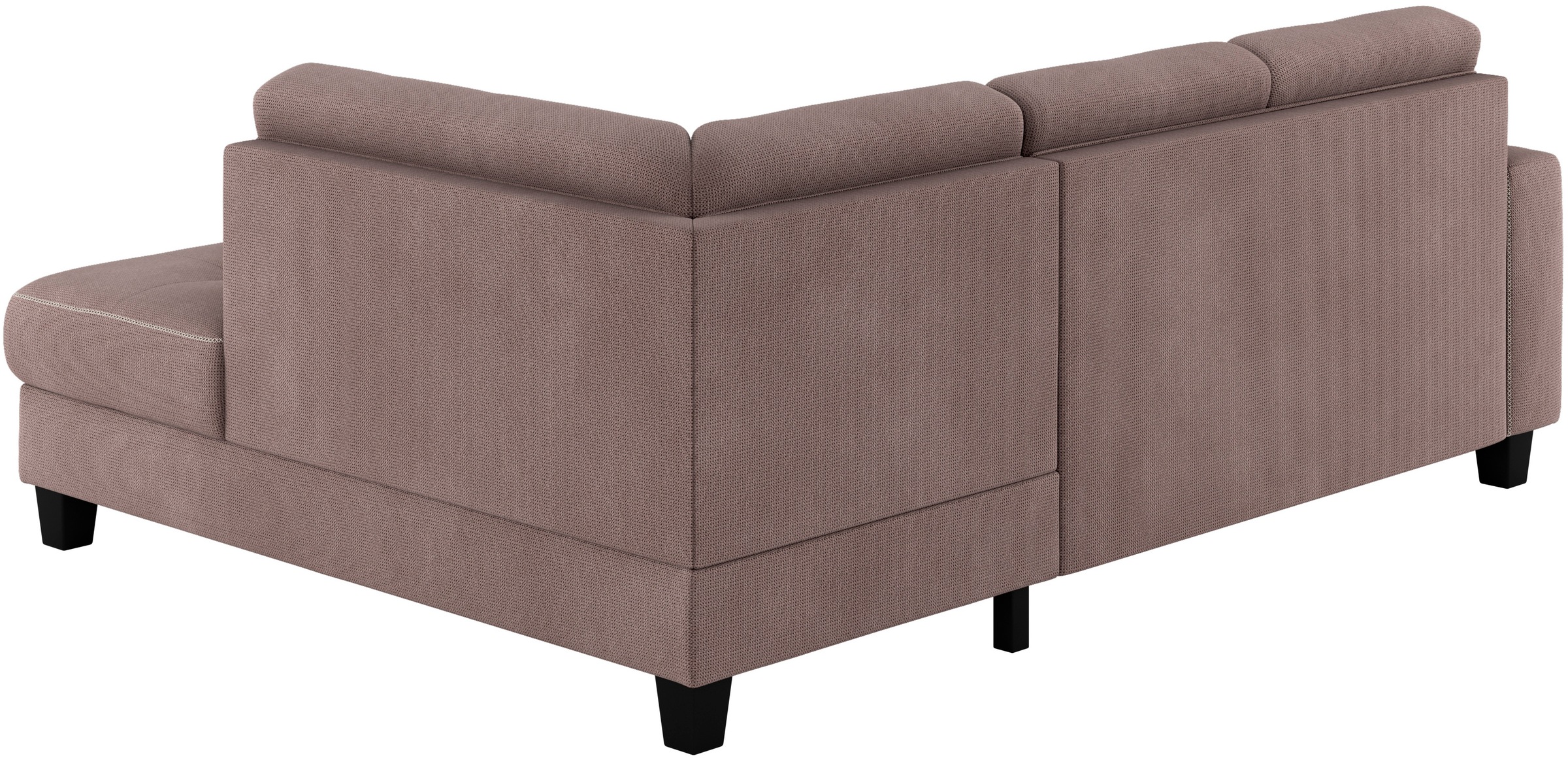Places of Style Ecksofa »Varese«, Kreuznaht in beige