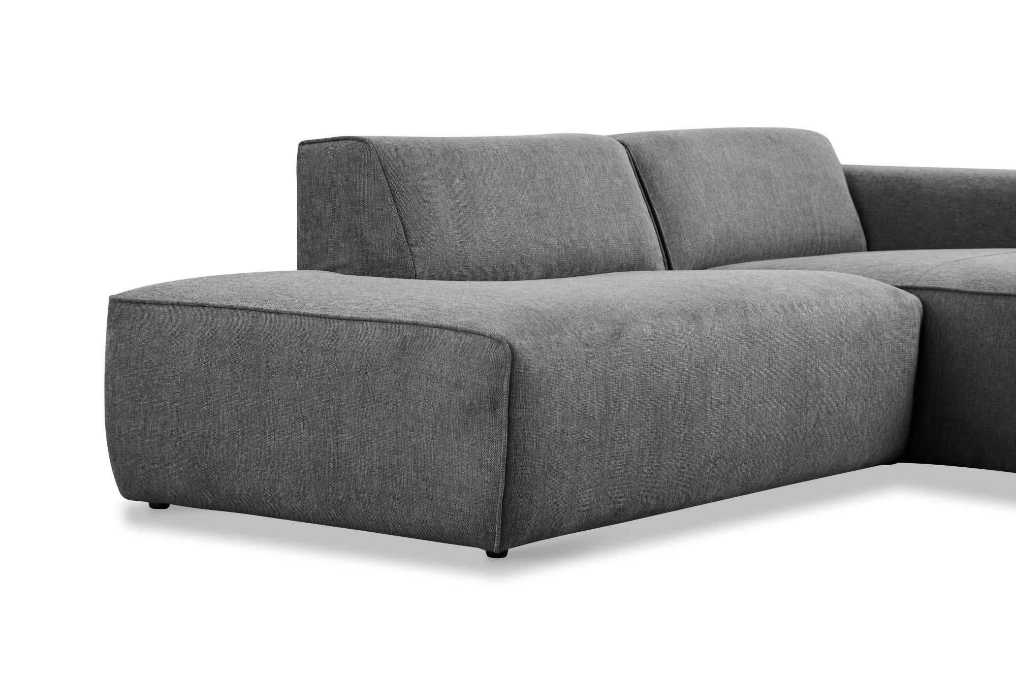 andas Ecksofa »Noord mit Kedernaht, Breite 227 cm«, mit Kedernaht, Breite 227 cm, Cord, Struktur, Webstoff
