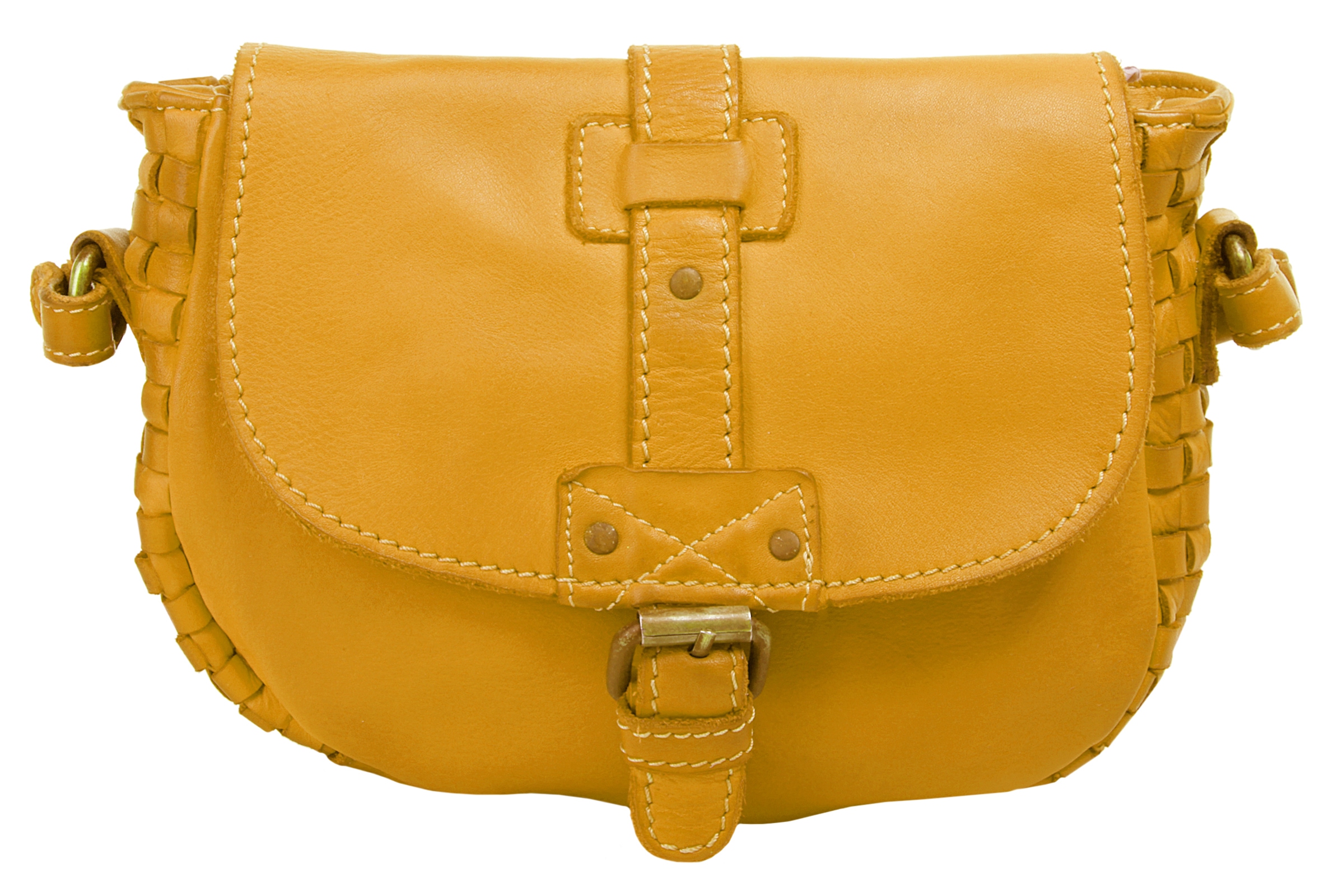 Cluty Umhängetasche, echt Leder, Made in Italy