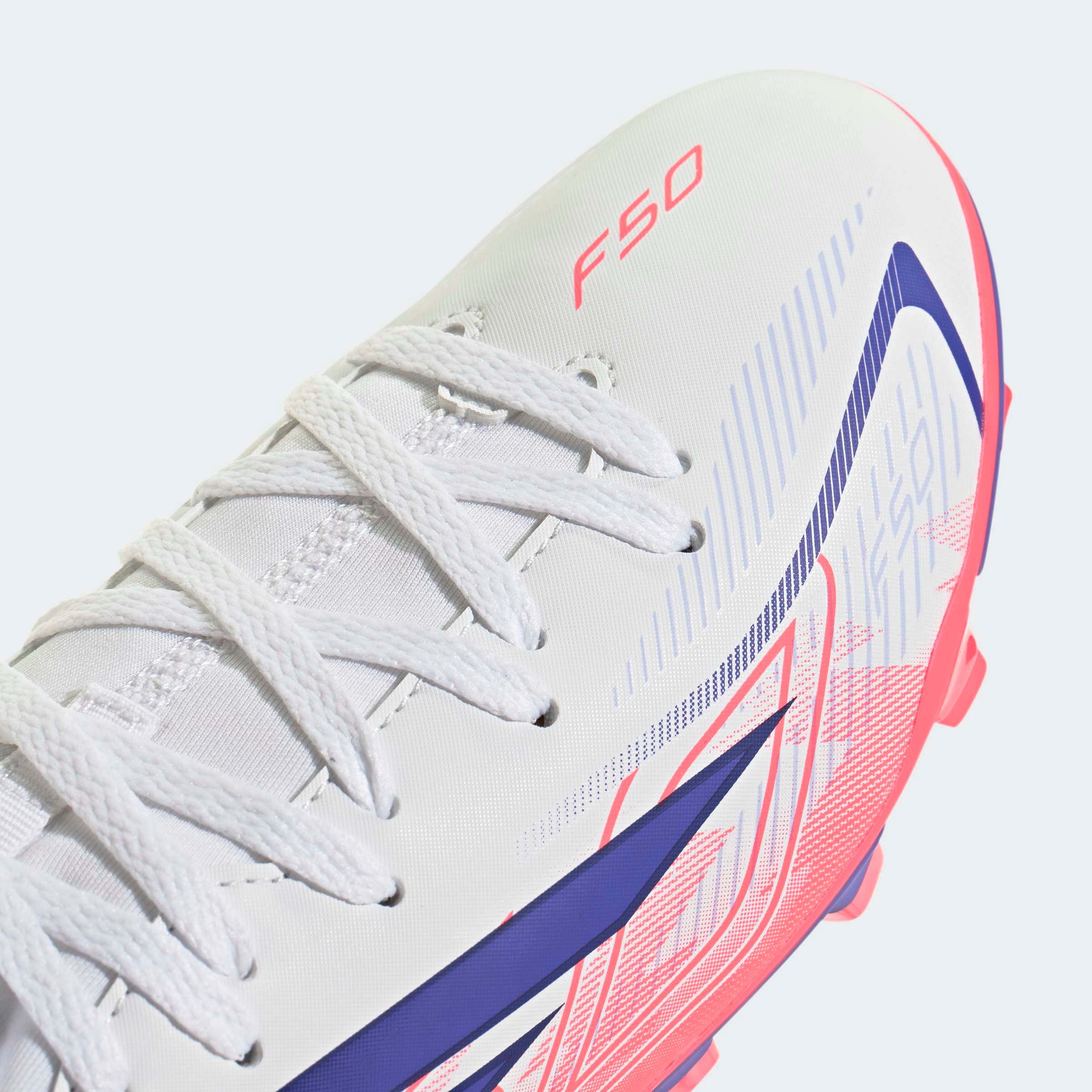 adidas Performance Fußballschuh »F50 HYPERFAST CLUB KIDS , FESTE BÖDEN/GEMISCHTE BÖDEN, HALBHOCH GESCHN«  für viele verschiedene Böden geeignet, für Jugendliche & Kinder