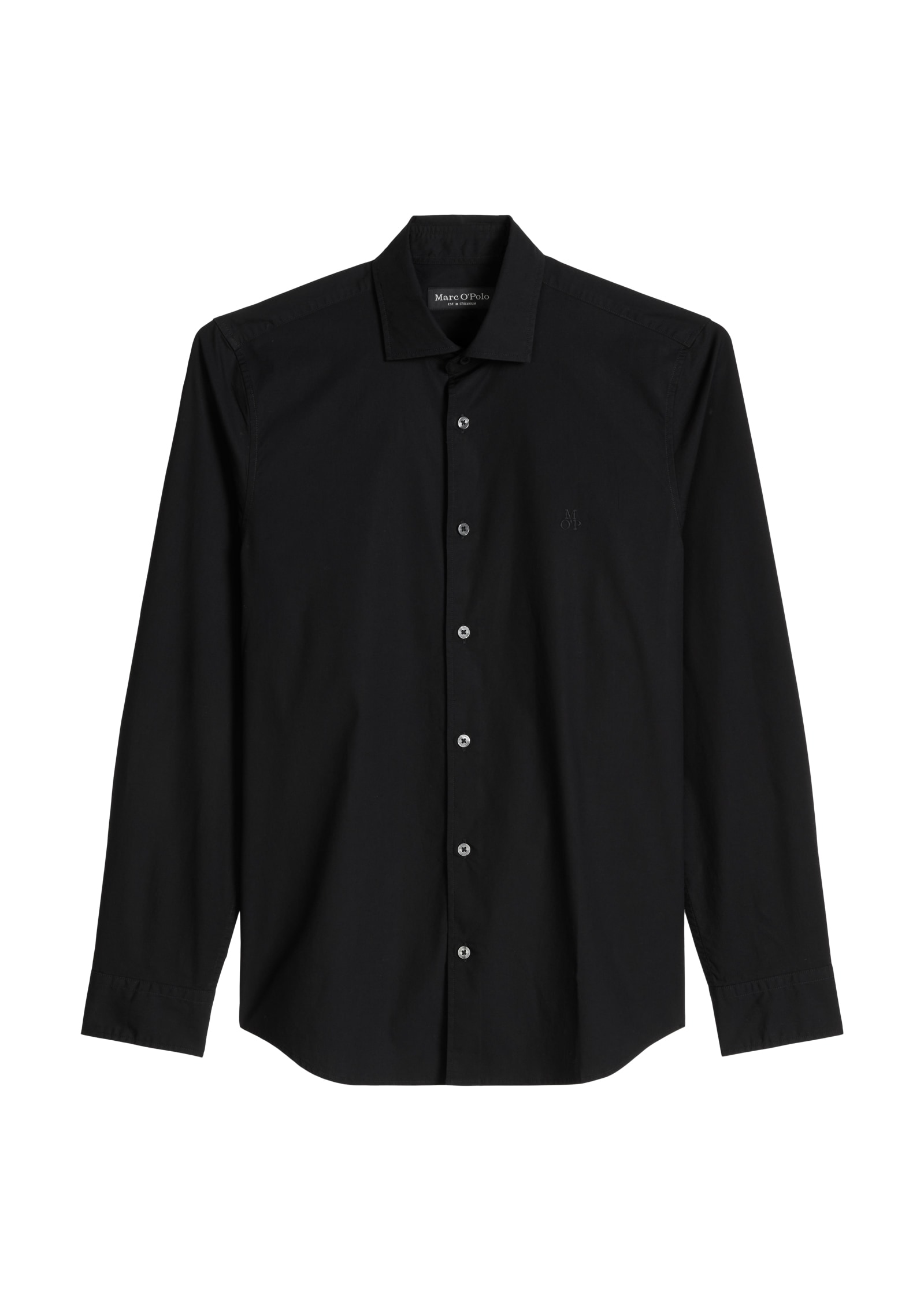 Marc O'Polo Langarmhemd shaped aus Stretch-Popeline