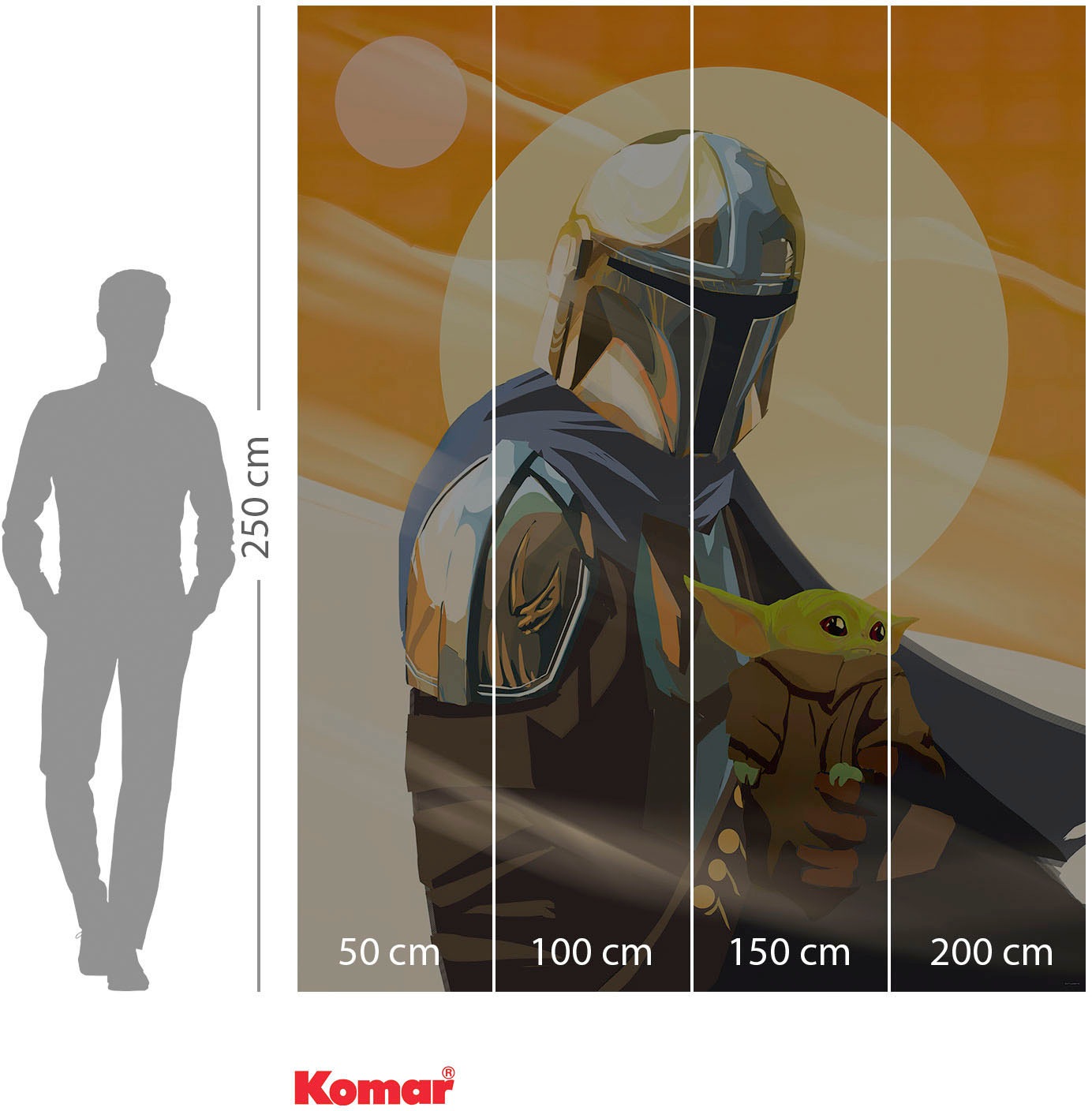 Komar Fototapete, bedruckt, Wohnzimmer, Schlafzimmer