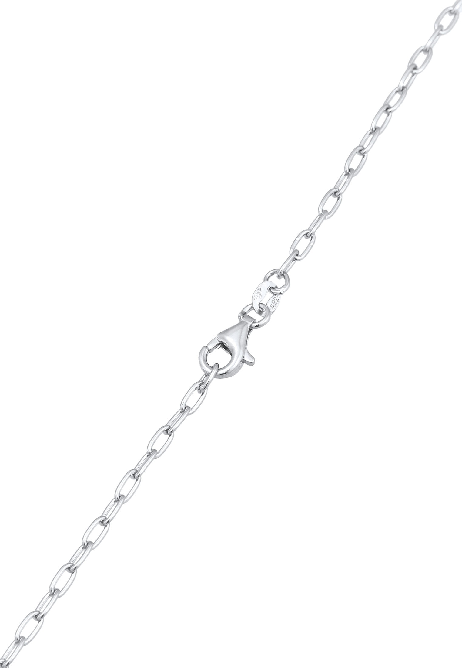 Elli Silberkette »Halskette Herz Infinity Glas Kristalle Weiß 925 Sterling Silber«