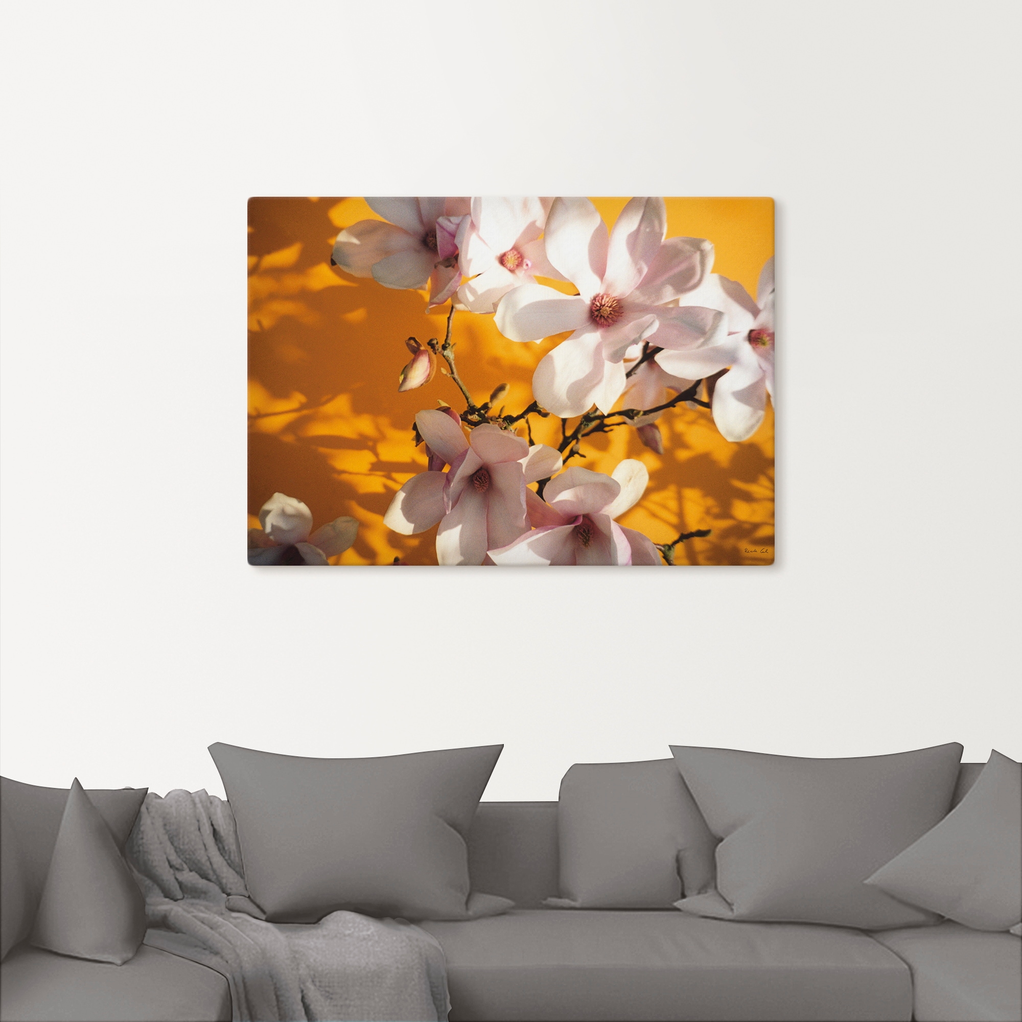 Artland Wandbild »Fotokollage Magnolie«, Blumen, (1 St.), als Leinwandbild, Poster in verschied. Größen