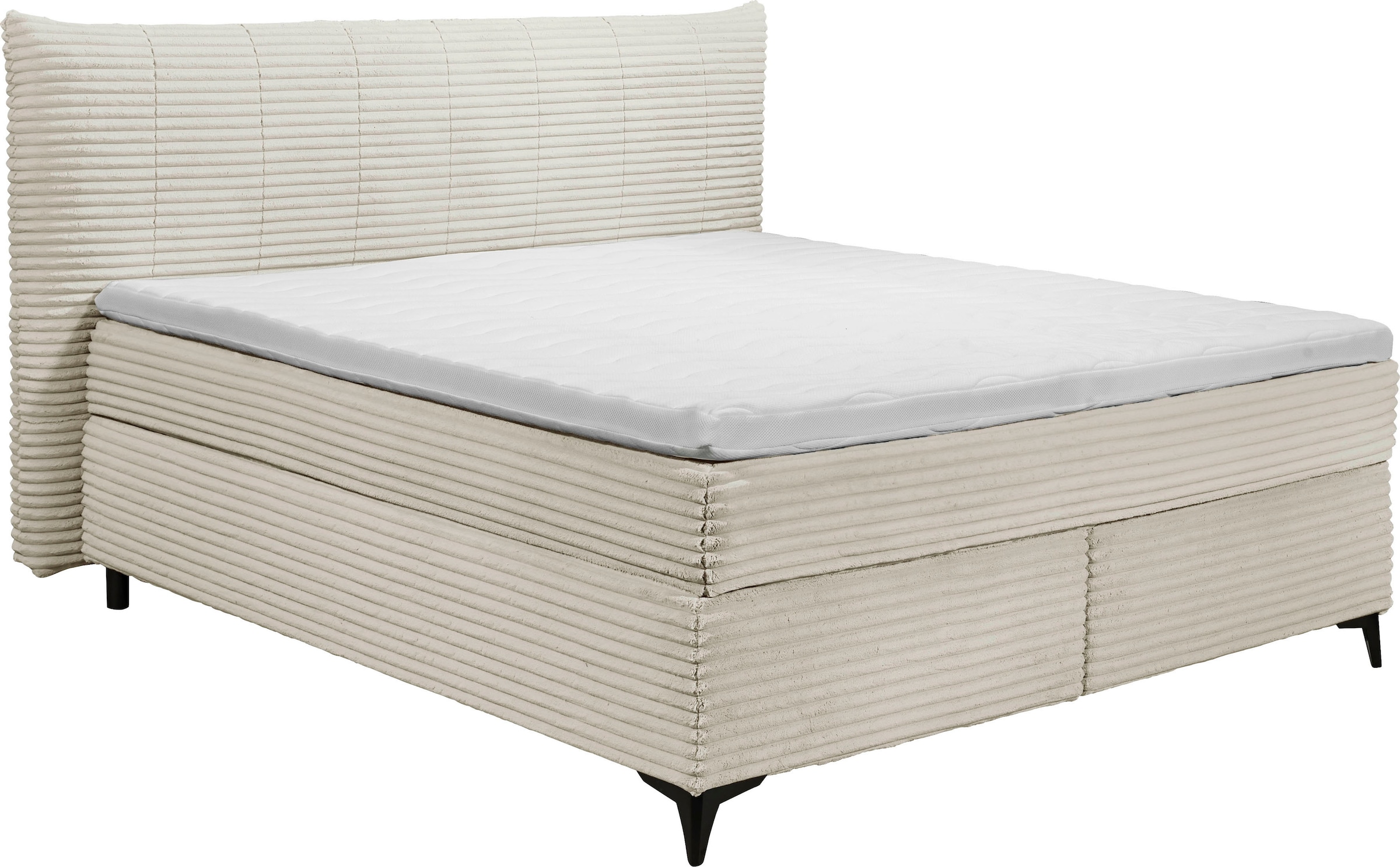 ED EXCITING DESIGN Boxspringbett »Seattle«, harte Seite mit Kokosmatte, weiche Seite mit Filzabdeckung
