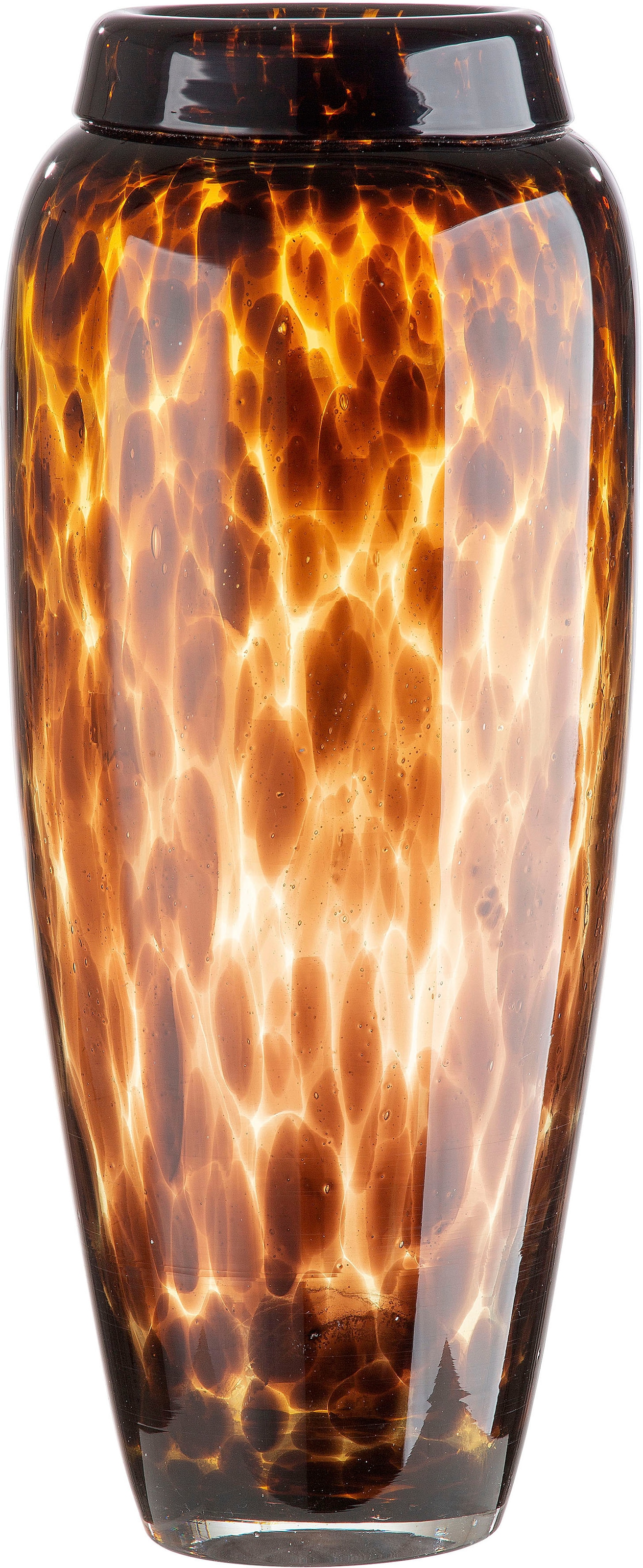 Tischvase »Jungle, Höhe ca. 35 cm«, (1 St.), dekorative Vase aus Glas, Blumenvase
