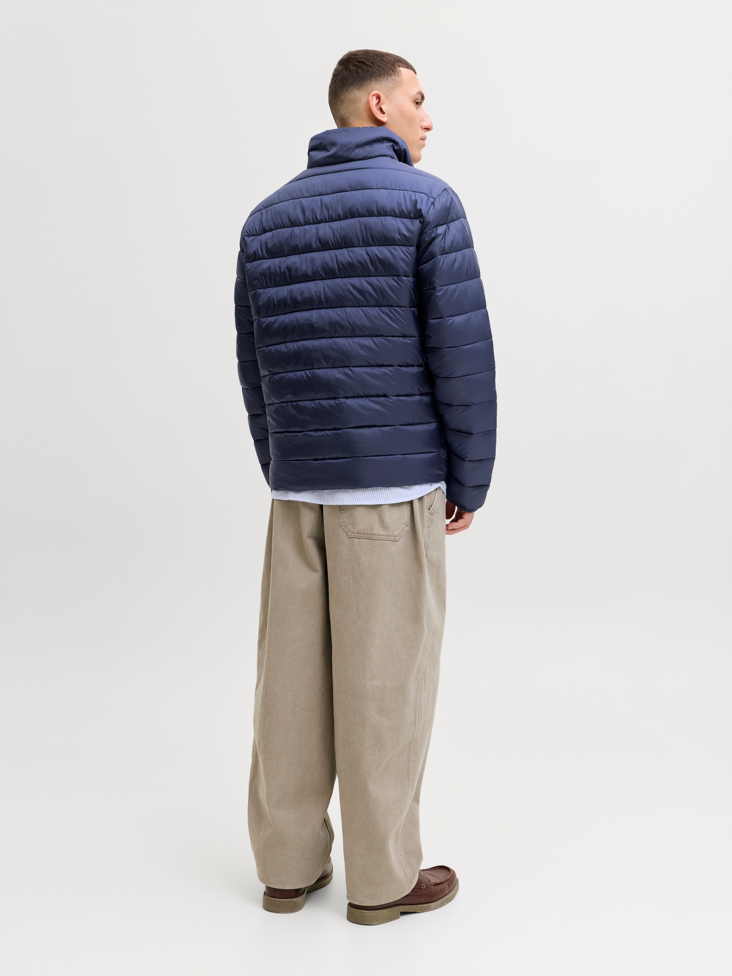 Jack & Jones Steppjacke »JJLOUIS LIGHT PUFFER COLLAR« ohne Kapuze