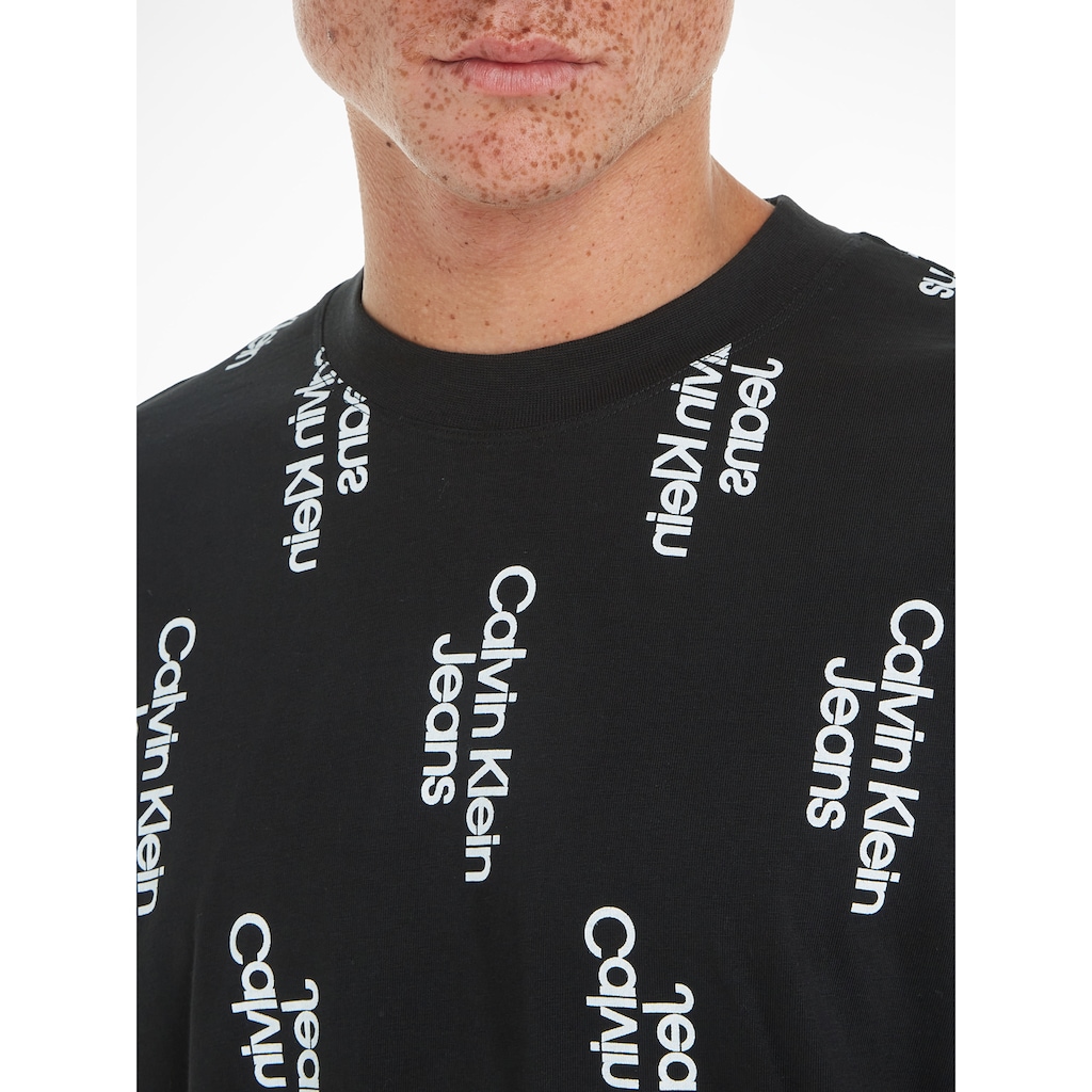 Calvin Klein Jeans T-Shirt »STACKED LOGO AOP TEE«
