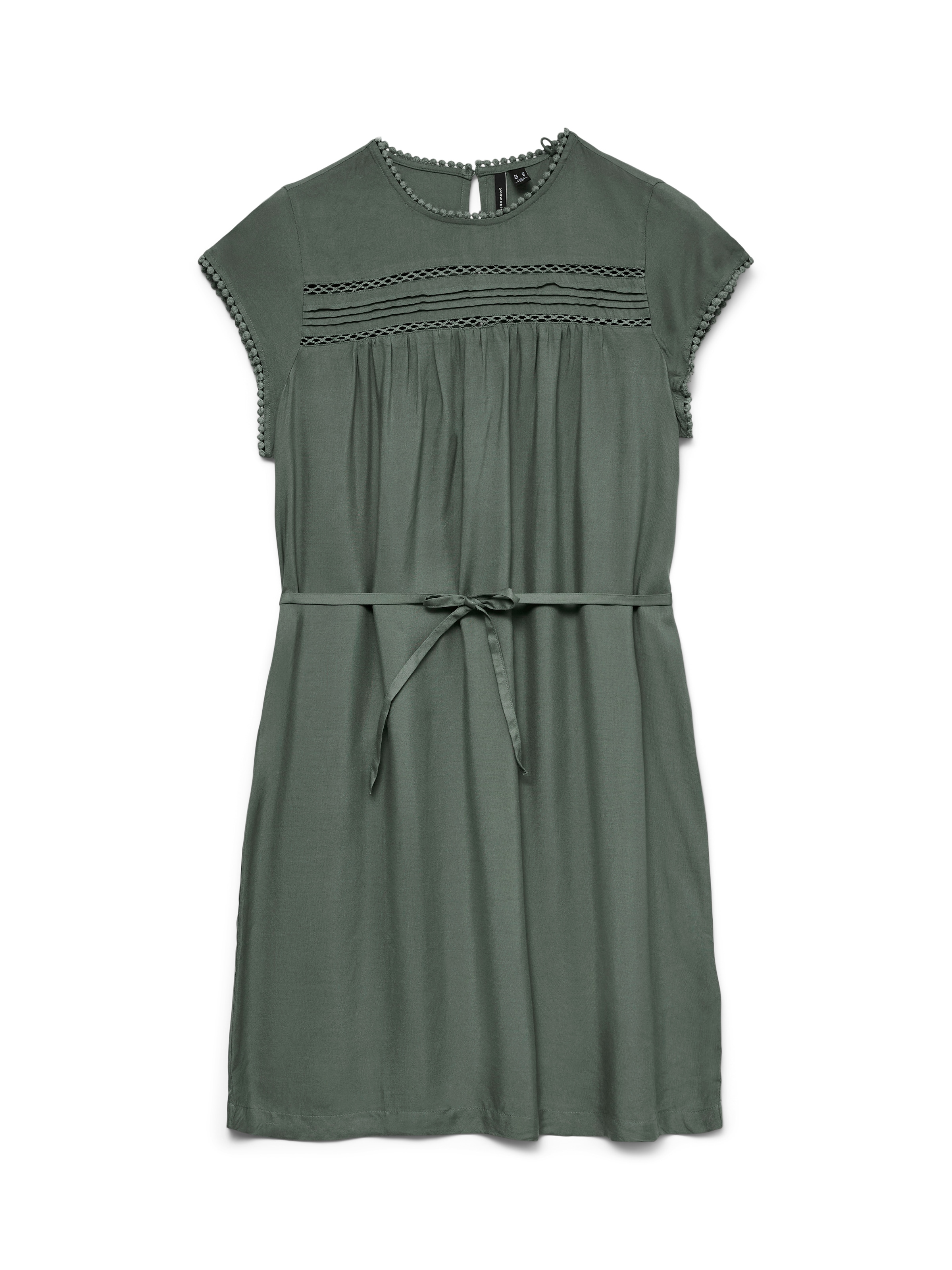 Vero Moda Minikleid »VMDEBBIE PLEAT SL SHORT DRESS WVN« Viskose, Bindegürtel