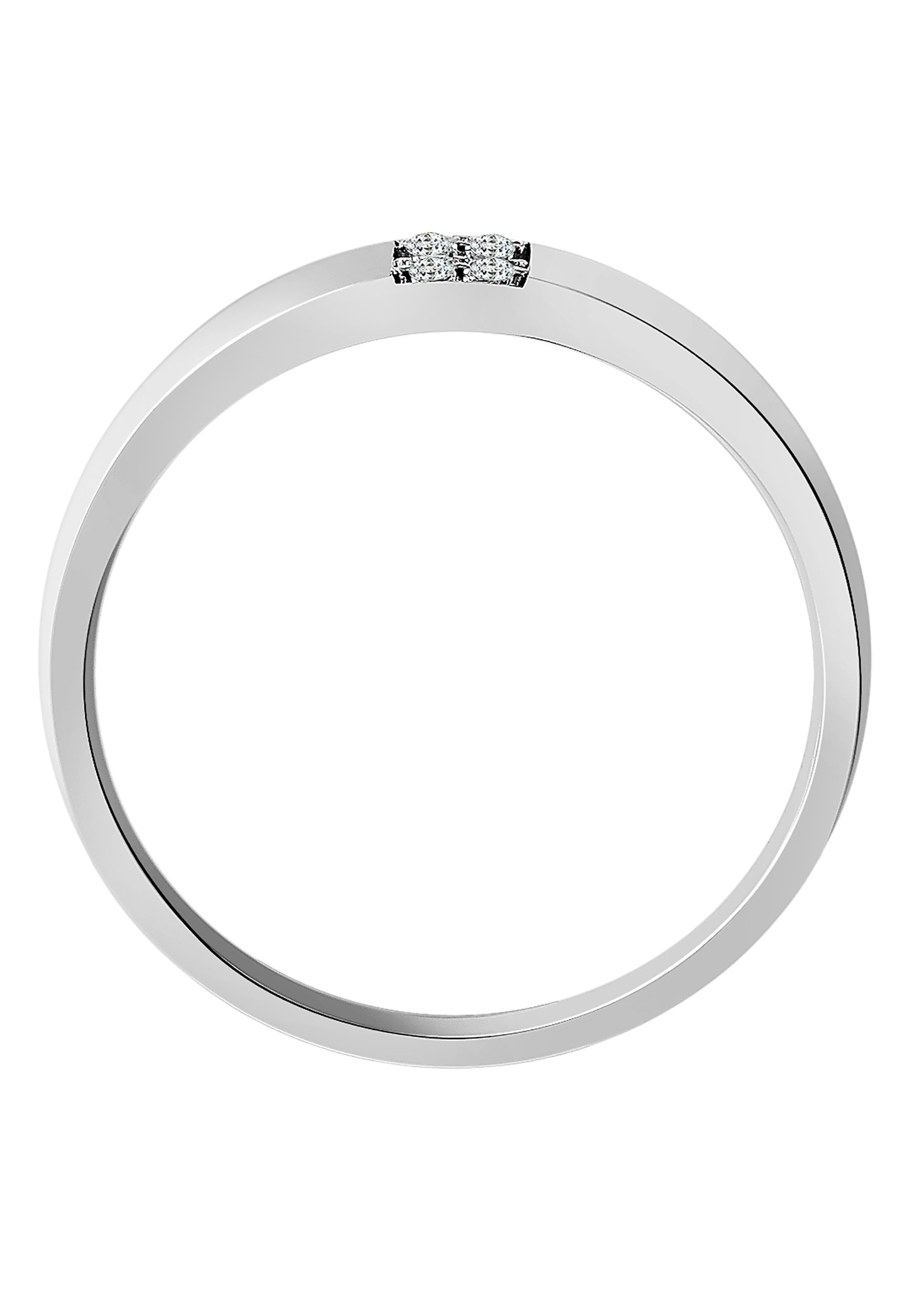 AKZENT Fingerring »"Jorunn" aus 925 Sterlingsilber, rhodiniert, langlebig, Gr.«