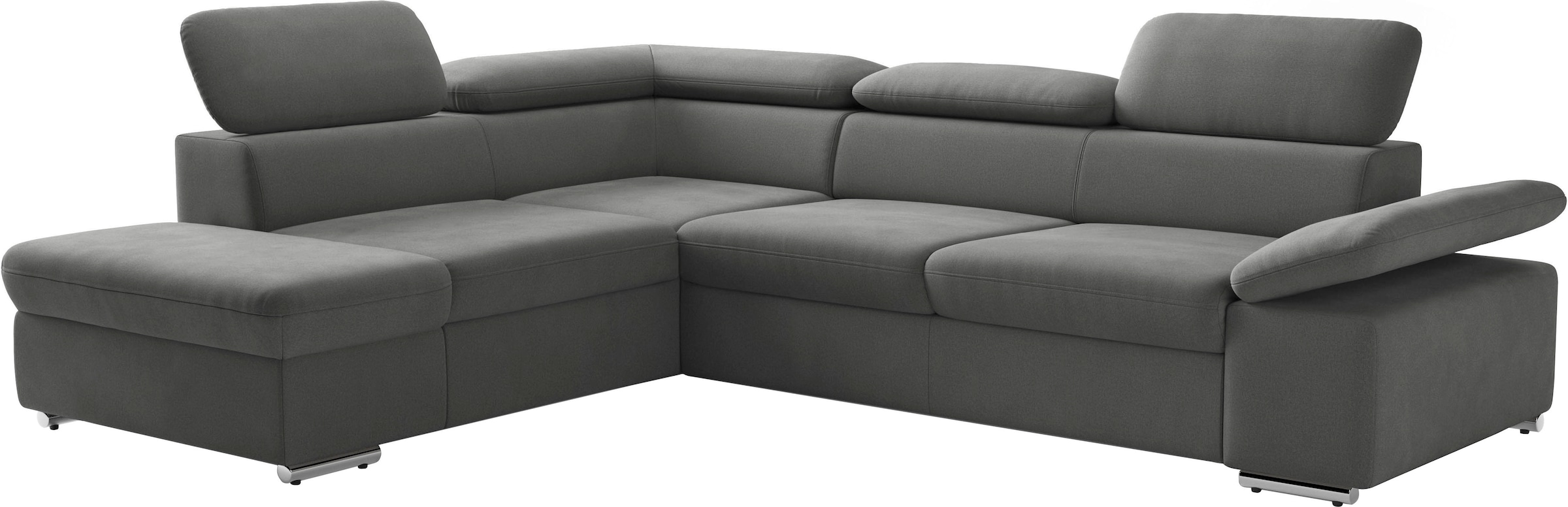sit&more Ecksofa »Valentine L-Form, B: 272 cm« mit Arm- & Kopfteilverstellung, optional mit Bettfunktion