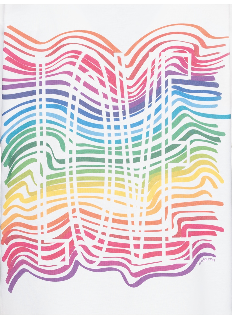 Trigema T-Shirt »TRIGEMA Oversized T-Shirt mit bunten Printmotiven«, (1 tlg.)