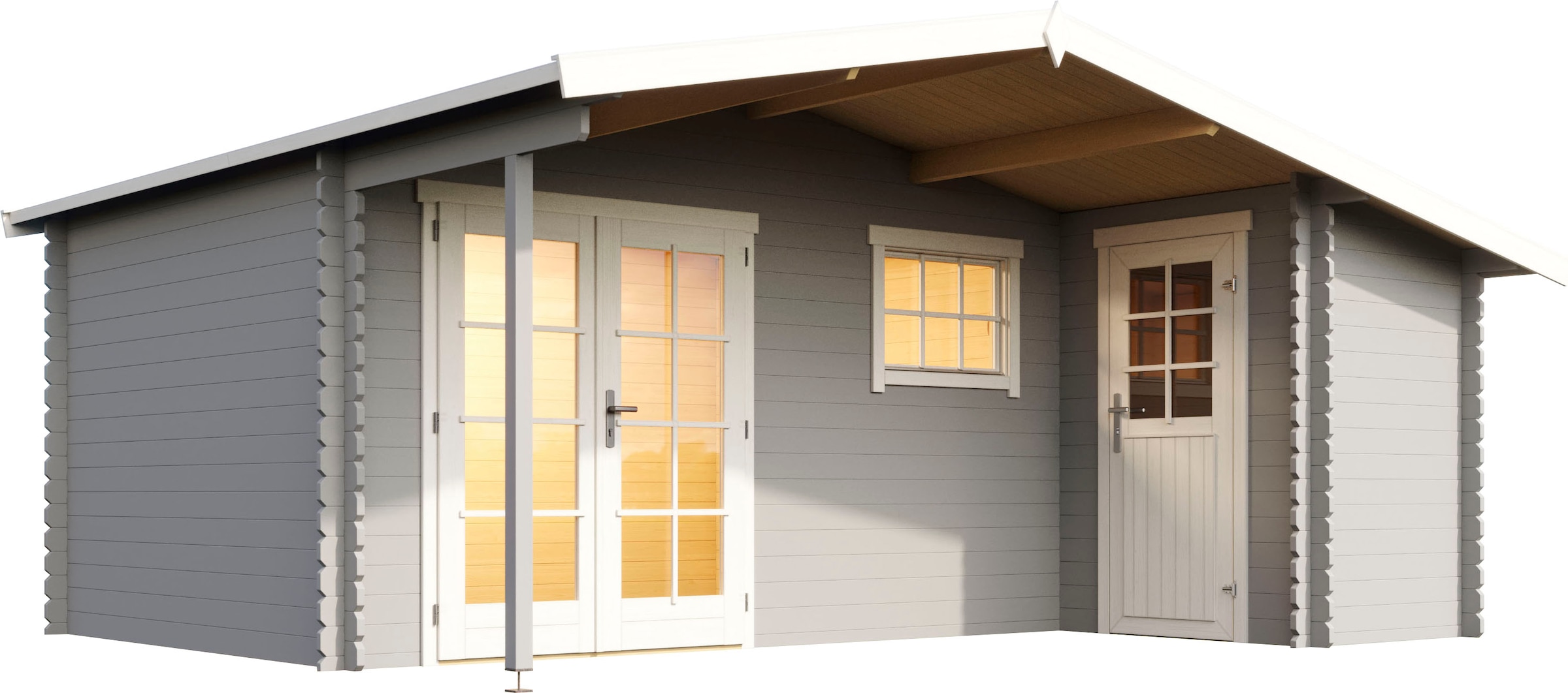 Lasita Maja Gartenhaus »LITTLE ROCK« in grau