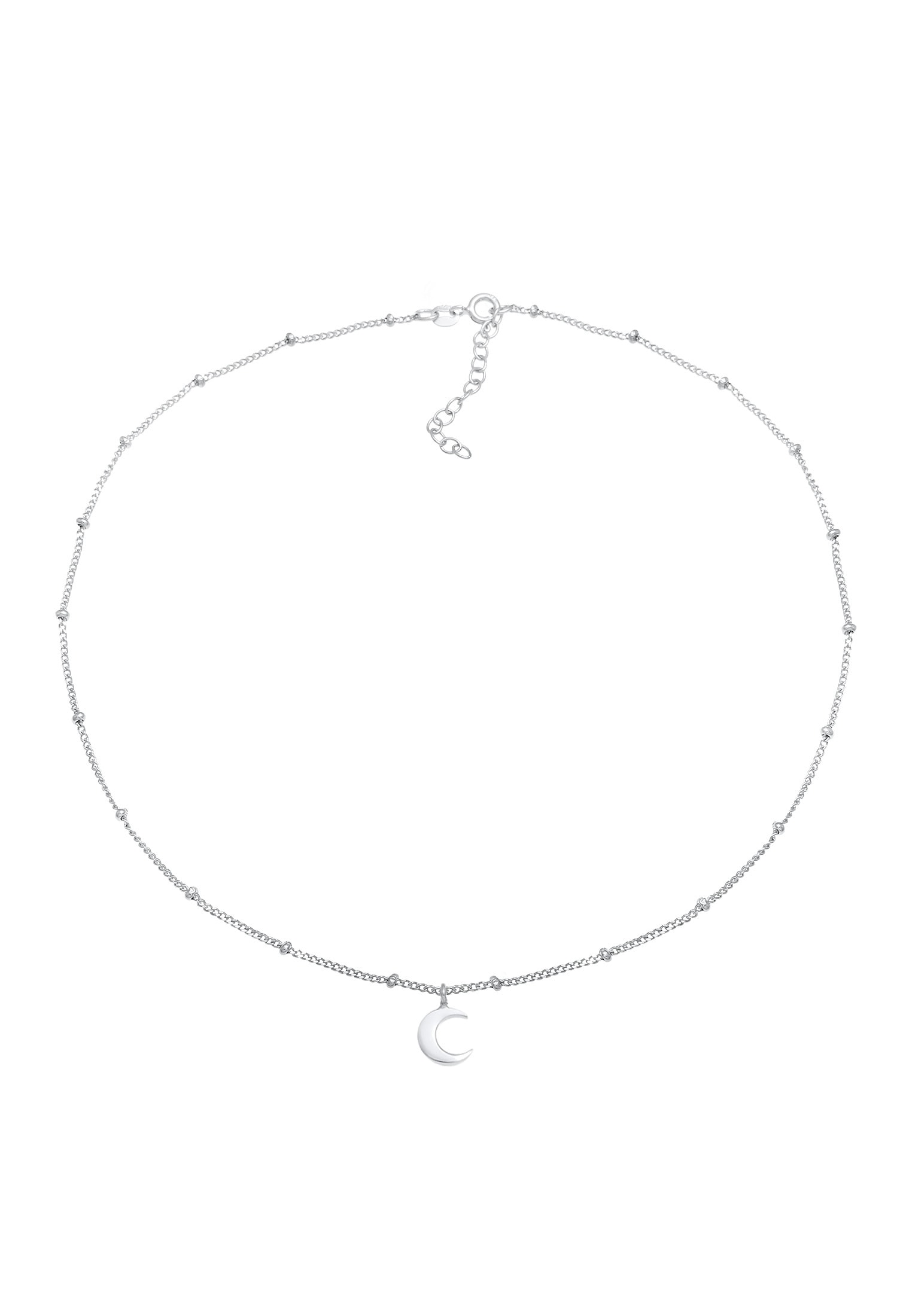 Elli Choker »Halskette Choker Kugelkette Halbmond 925 Silber«