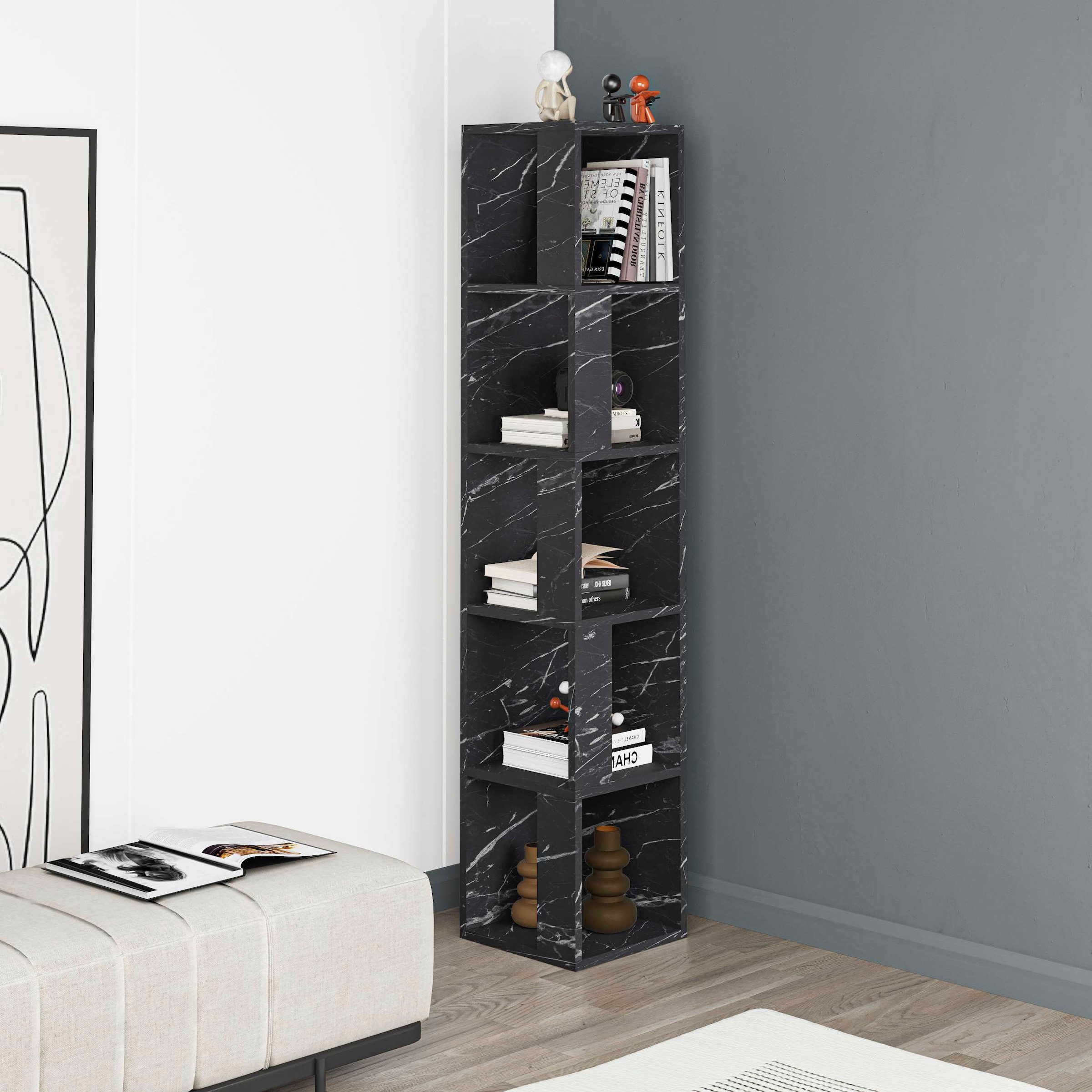 Decortie Bücherregal »Piano Bücherregal«, (Packung), Leichte Montage, Lagerung, Platzsparend