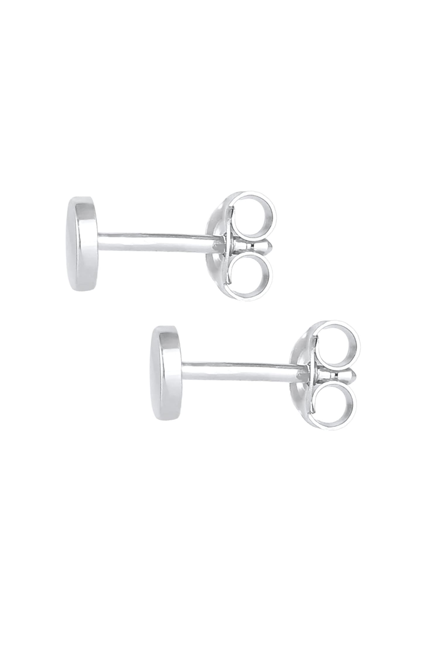Elli Paar Ohrstecker »Ohrringe Kreis Basic Rund Matt 925 Silber«