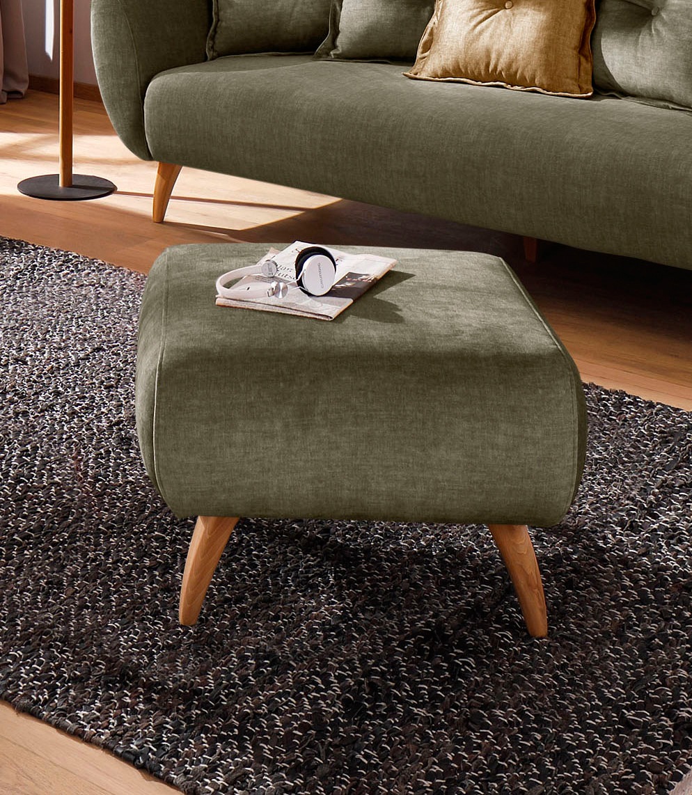 Home affaire Hocker »Baggio«, mit Holzfüßen