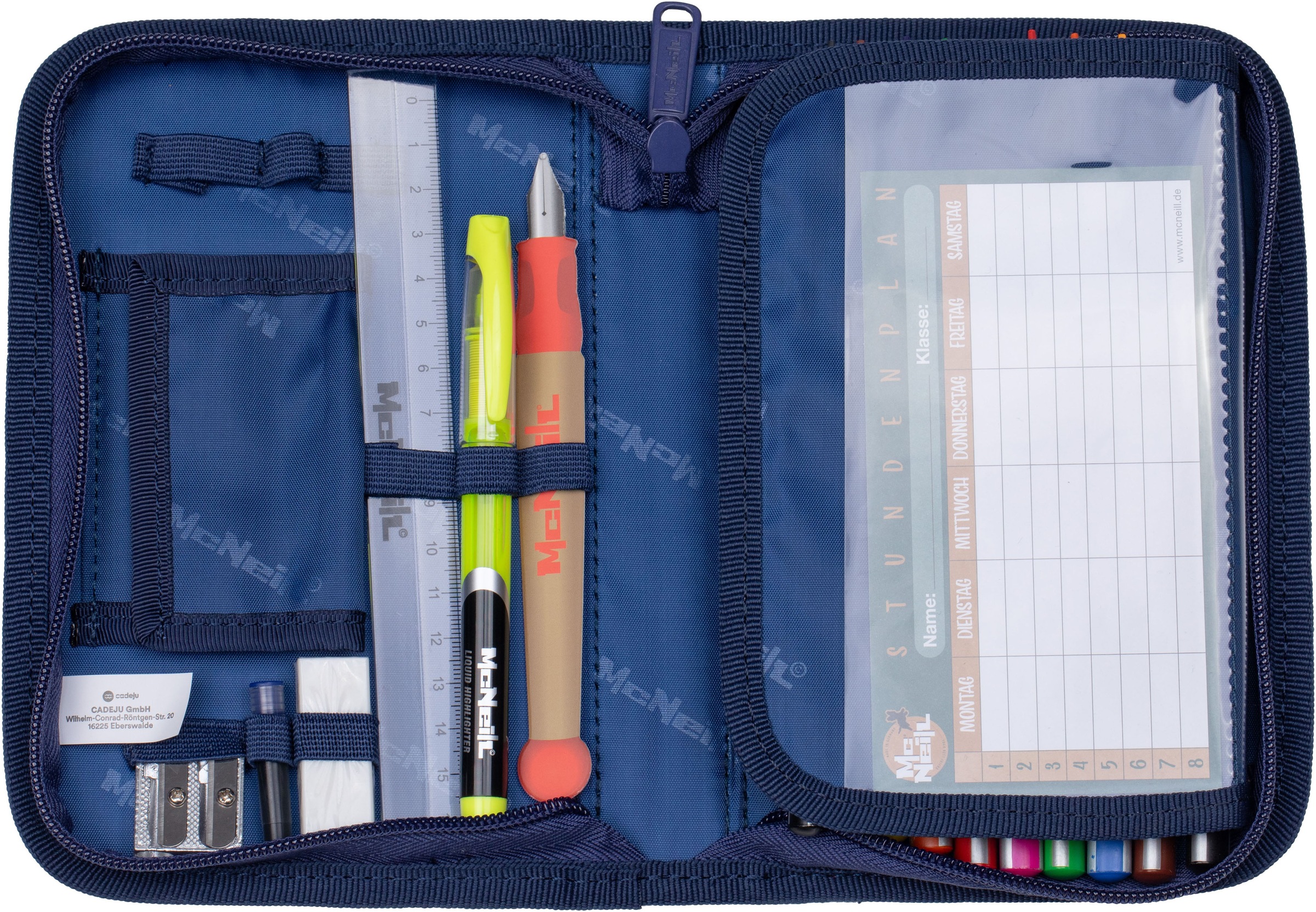 McNeill Schulranzen »Primo, inkl. Etui, Turnbeutel,« Reflektierende Streifen auf den Schultergurten;Retroreflektierende Flächen