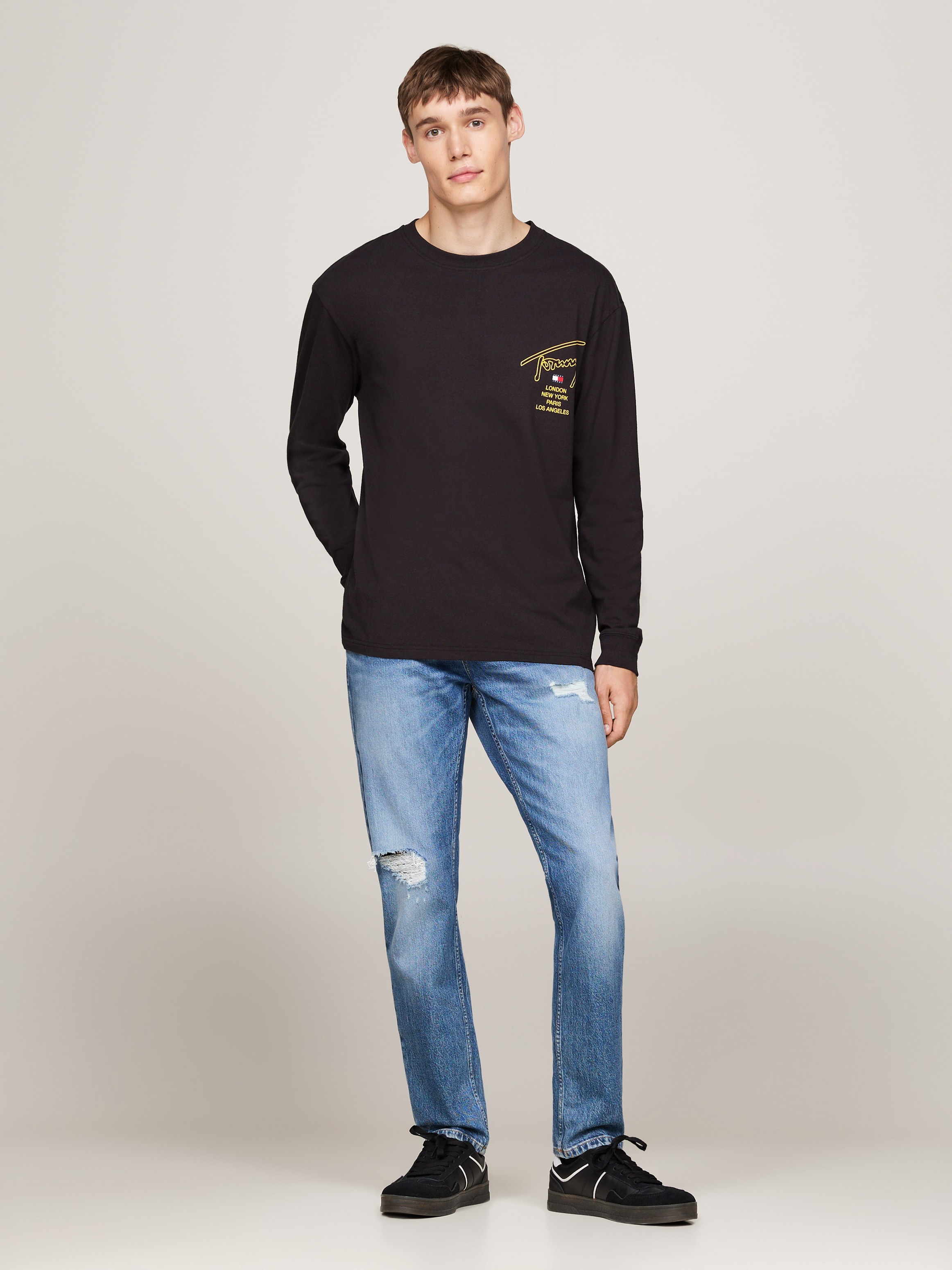 Tommy Jeans Longsleeve »TJM REG SIG TWIST LS TEE«