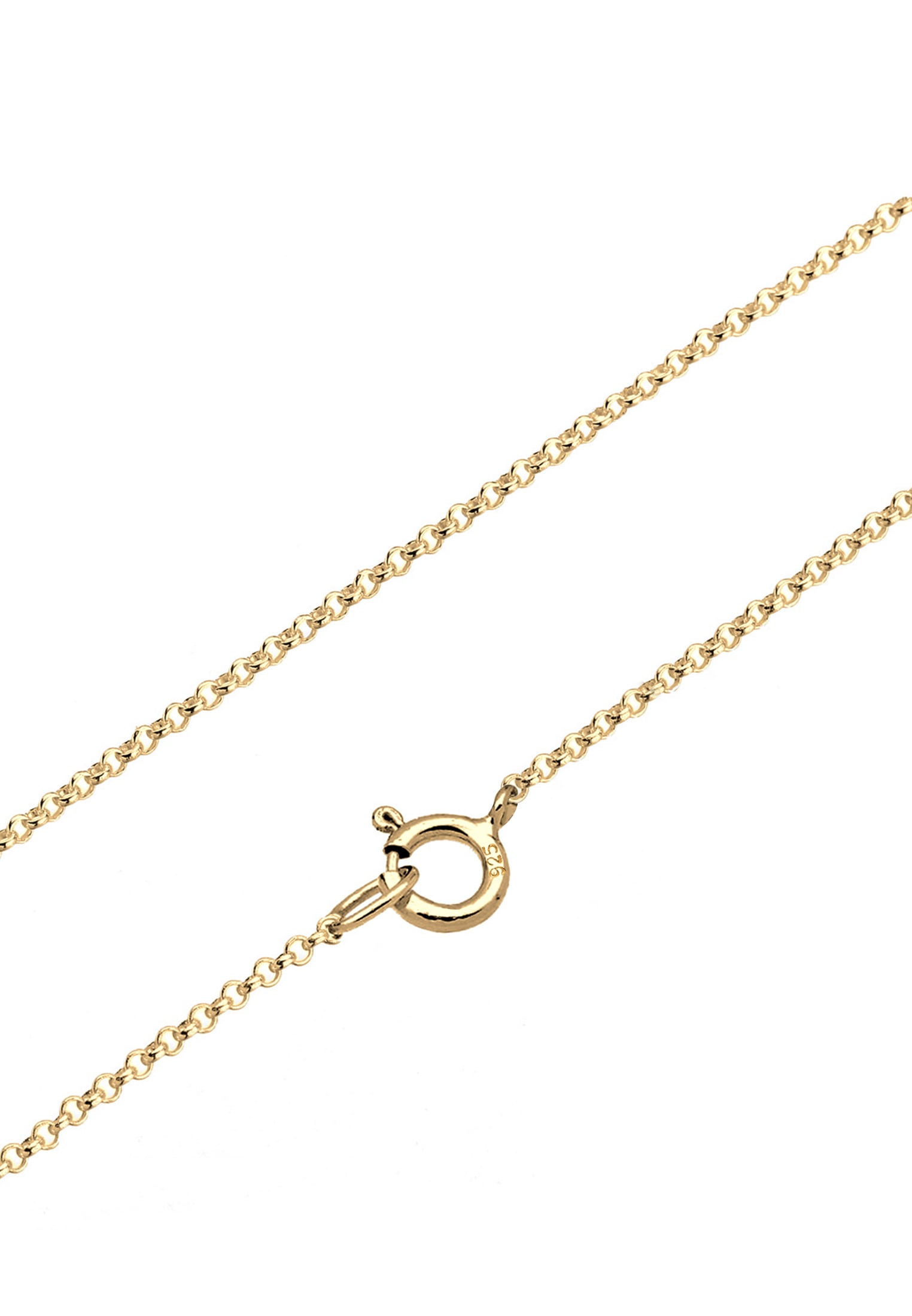 Elli Kette mit Anhänger »Halskette mit 5 Plättchen Anhänger 925 Silber«