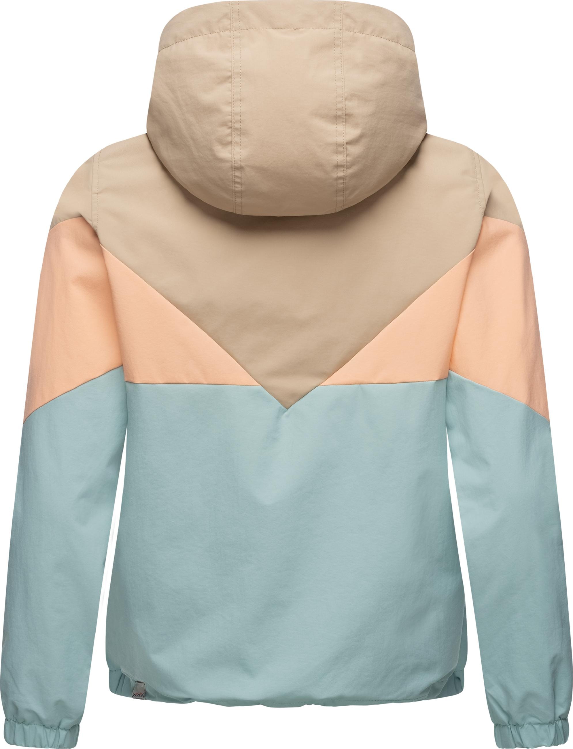 Ragwear Funktionsjacke »Übergangsjacke Rochele« mit Kapuze wasserdichte Damen Übergangsjacke mit großer Kapuze