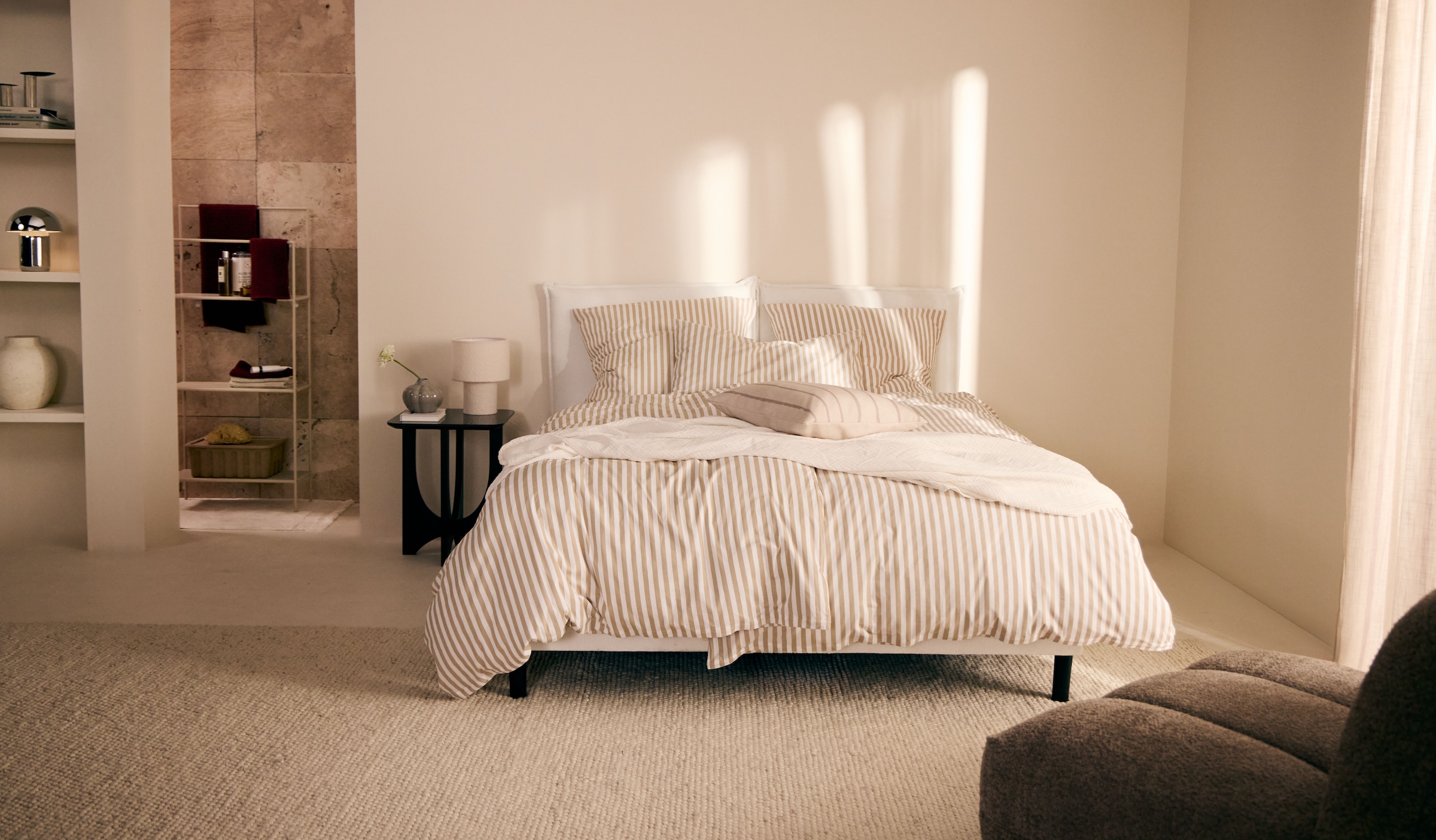 LeGer Home by Lena Gercke Wohndecke »HEVIN« Tagesdecke im Baumwoll-Crinkle-Effekt, Musselin, Kuscheldecke