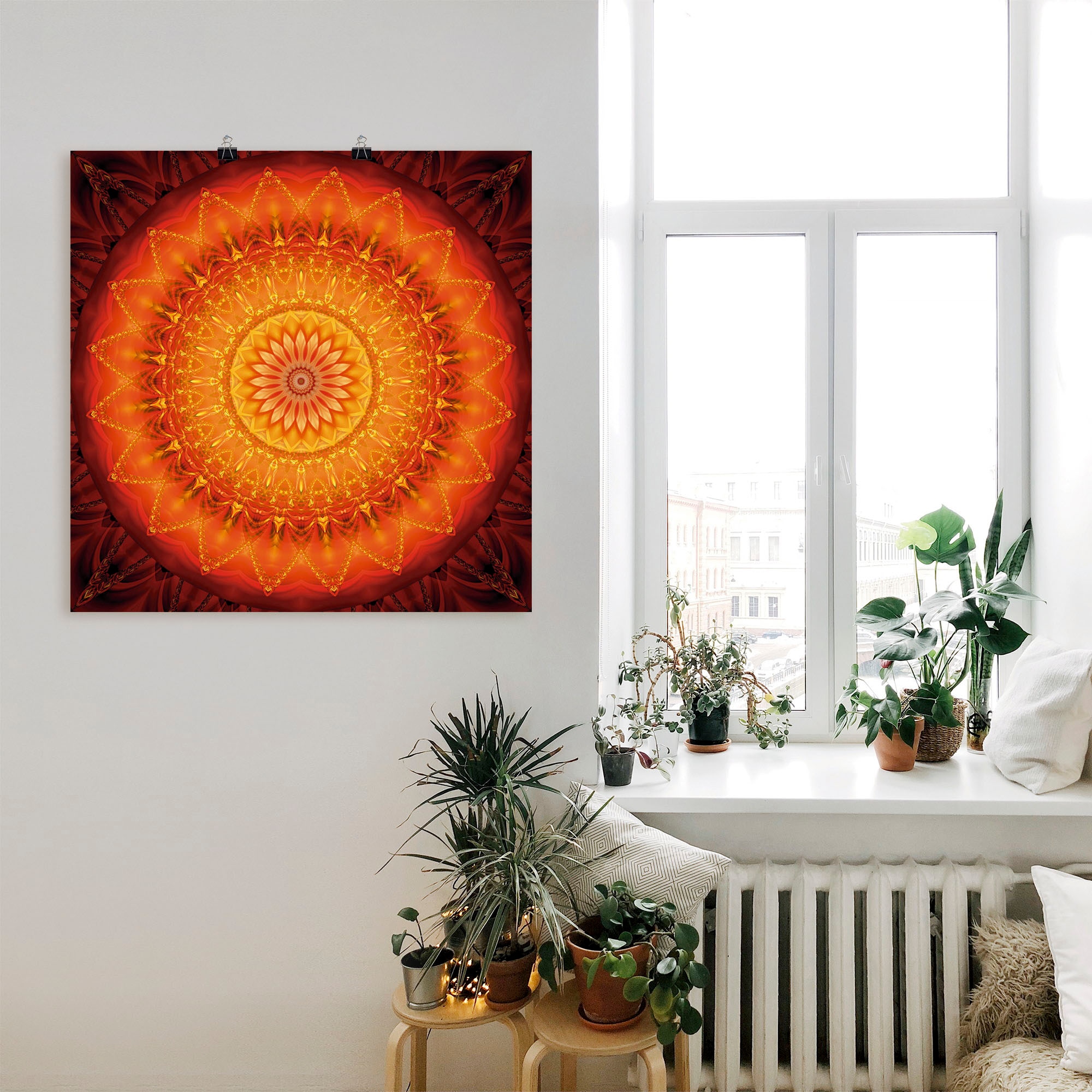 Artland Wandbild »Mandala Energie 1«, Muster, (1 St.), als Leinwandbild, Poster, Wandaufkleber in verschied. Größen