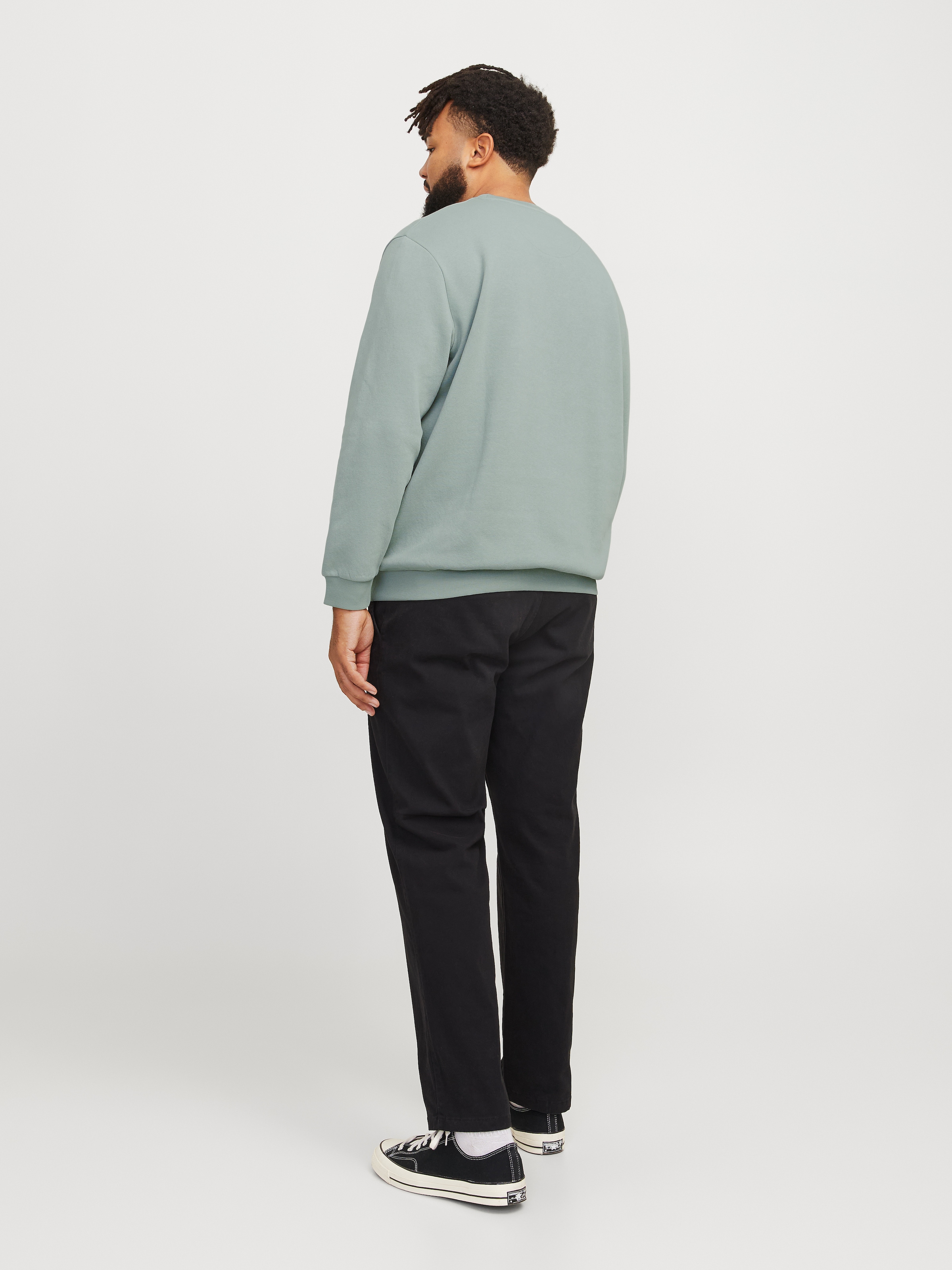 Jack & Jones PlusSize Sweatshirt »JJEBRADLEY SWEAT CREW NOOS PLS«, mit Rippbündchen