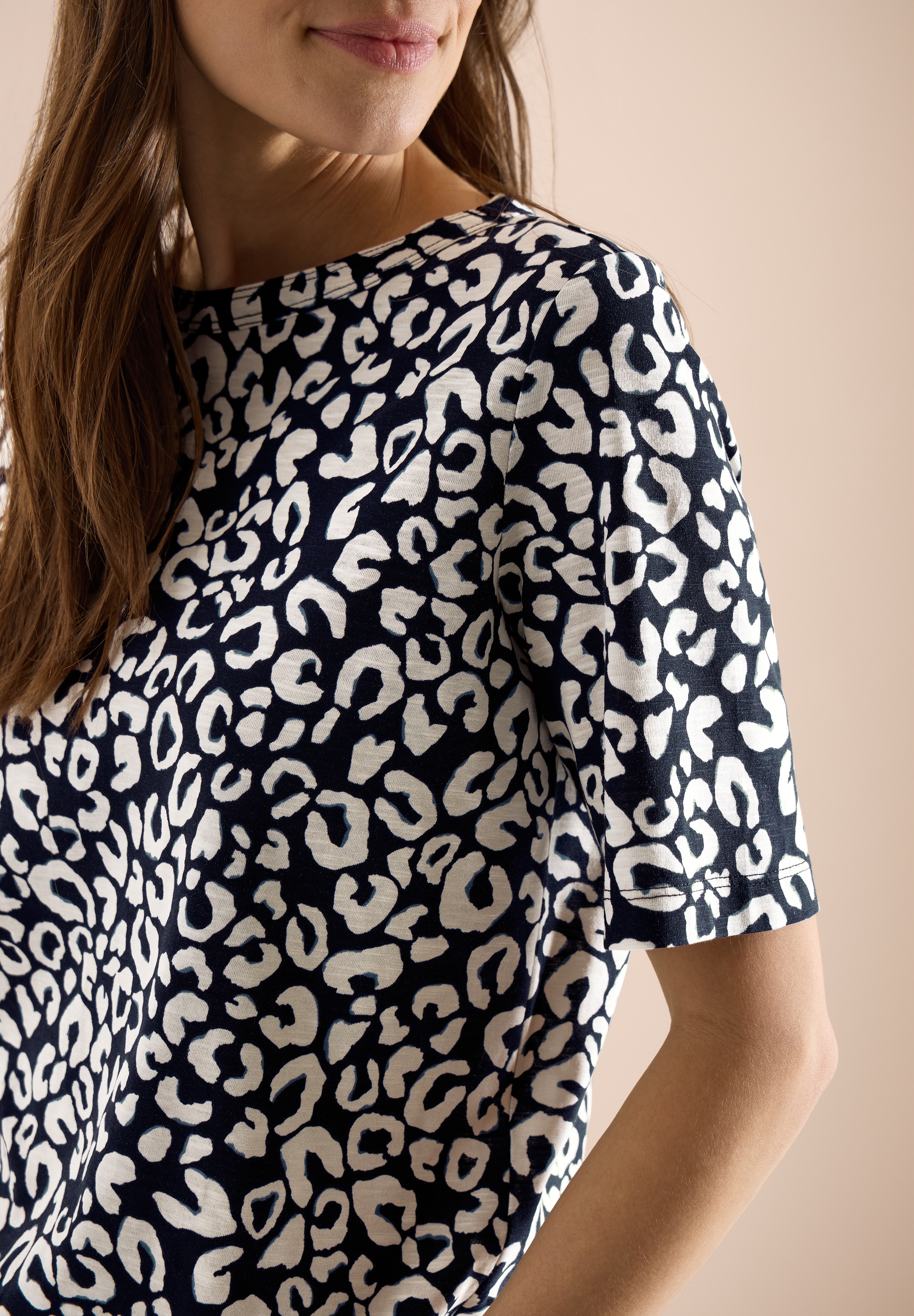 Cecil T-Shirt mit Leo-Print