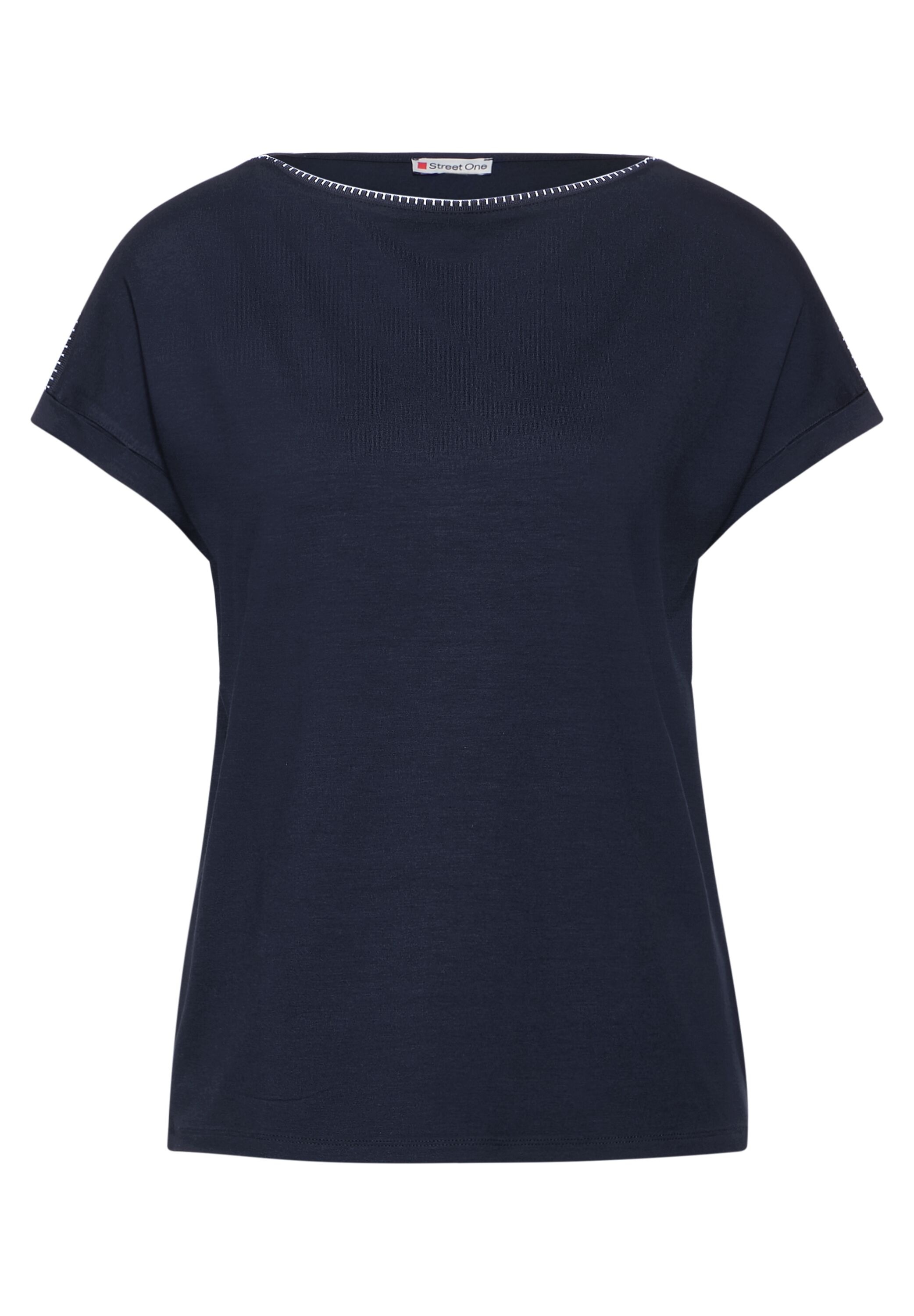 STREET ONE Shirttop, mit Paspelband