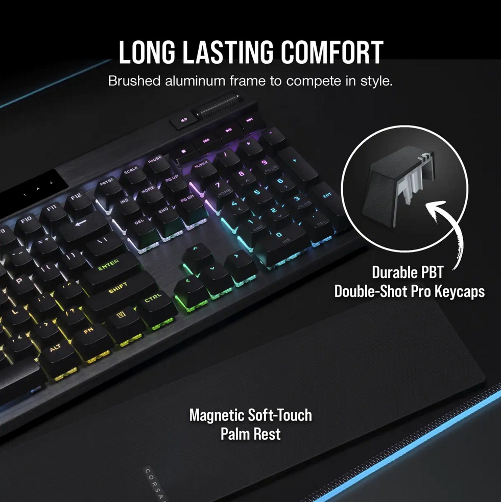 Corsair Gaming-Tastatur »K70 PRO RGB Optical-Mechanical Gaming Keyboard Black«