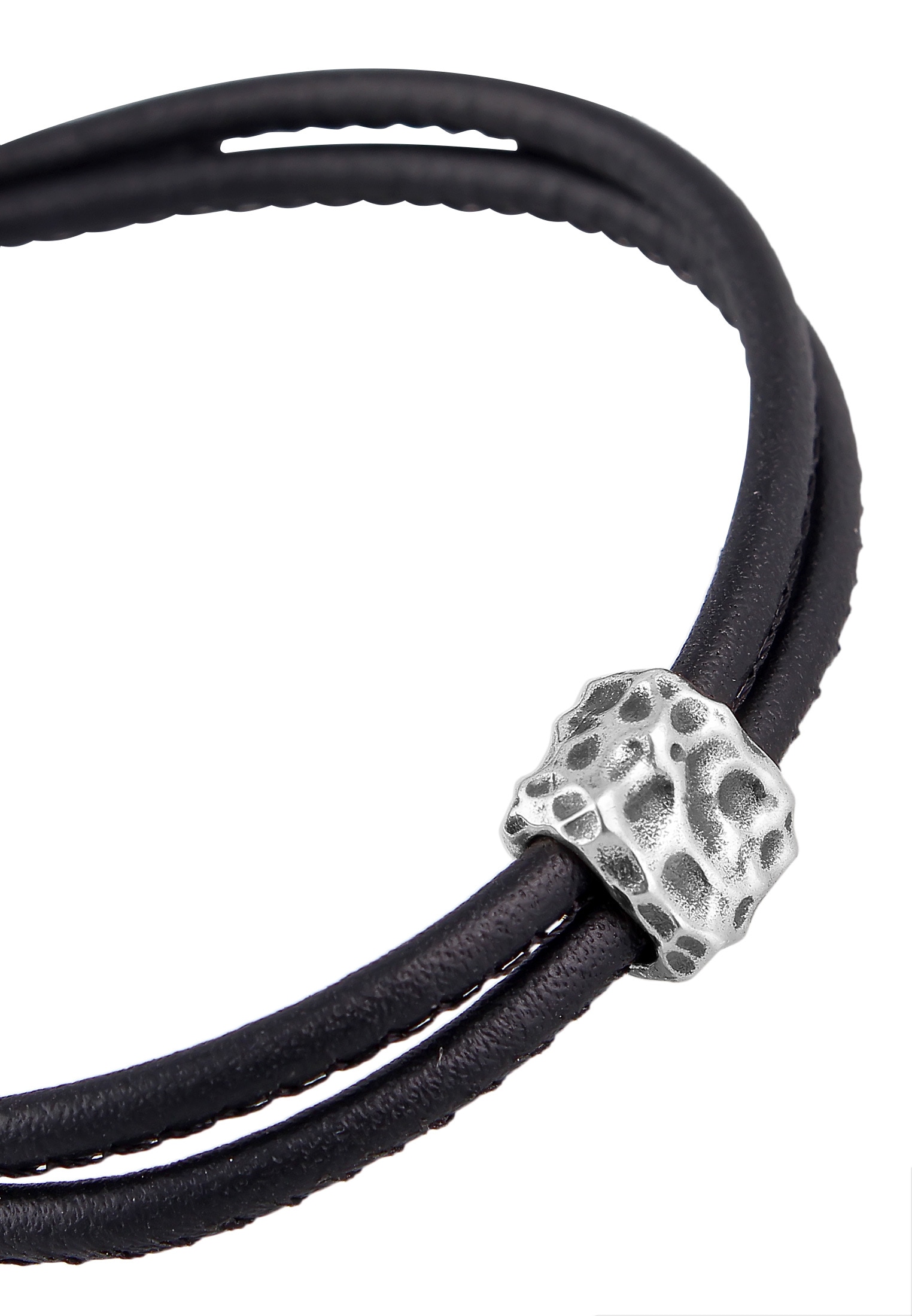 HAZE & GLORY Lederarmband »Armband Leder Vintage Look - Daily Dan 925 Sterling Silber«
