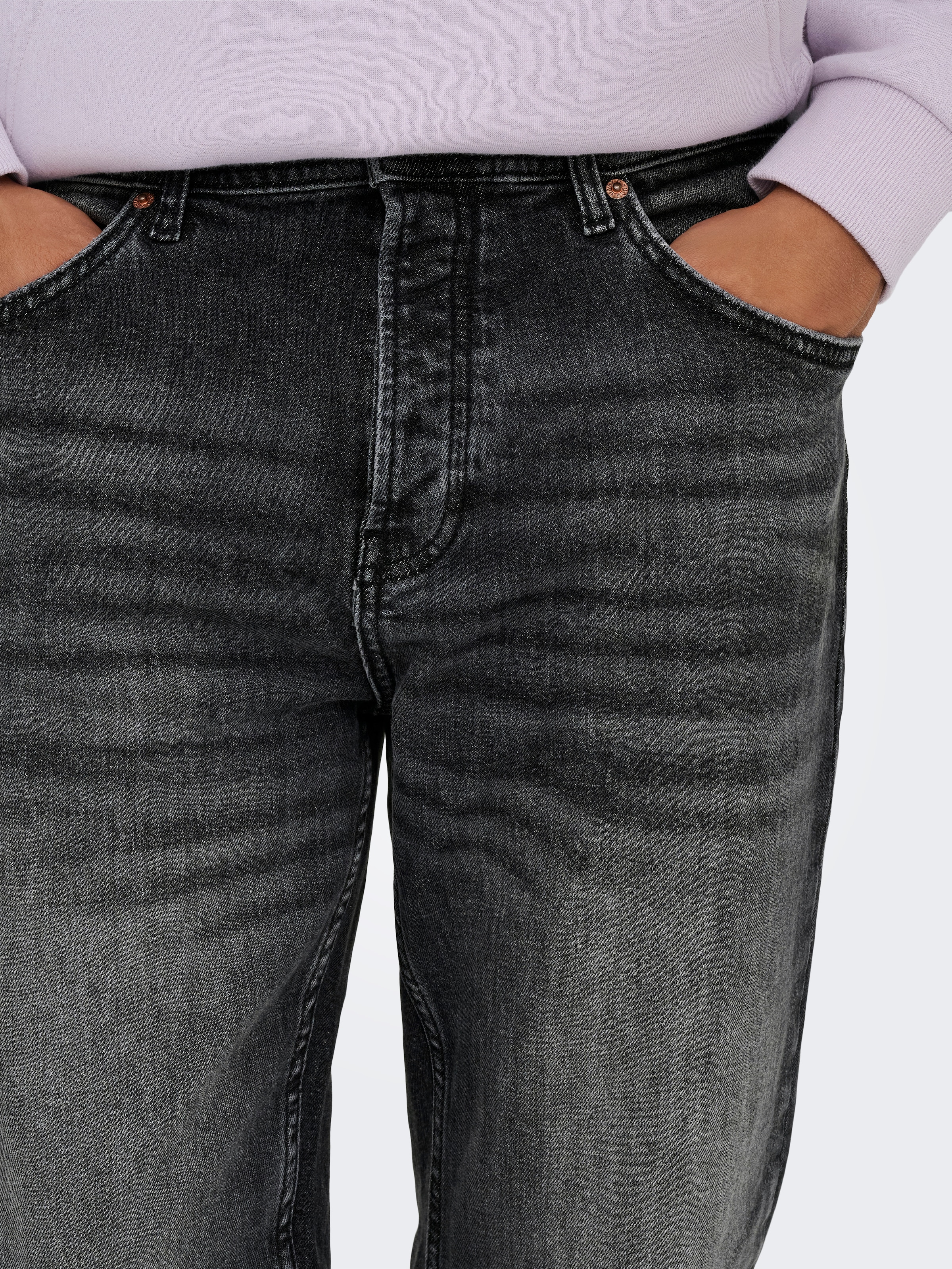ONLY & SONS Straight-Jeans »ONSEDGE PERFORMANCE LB 3816 DOT DNM NOOS« Baumwollmischung, straight fit
