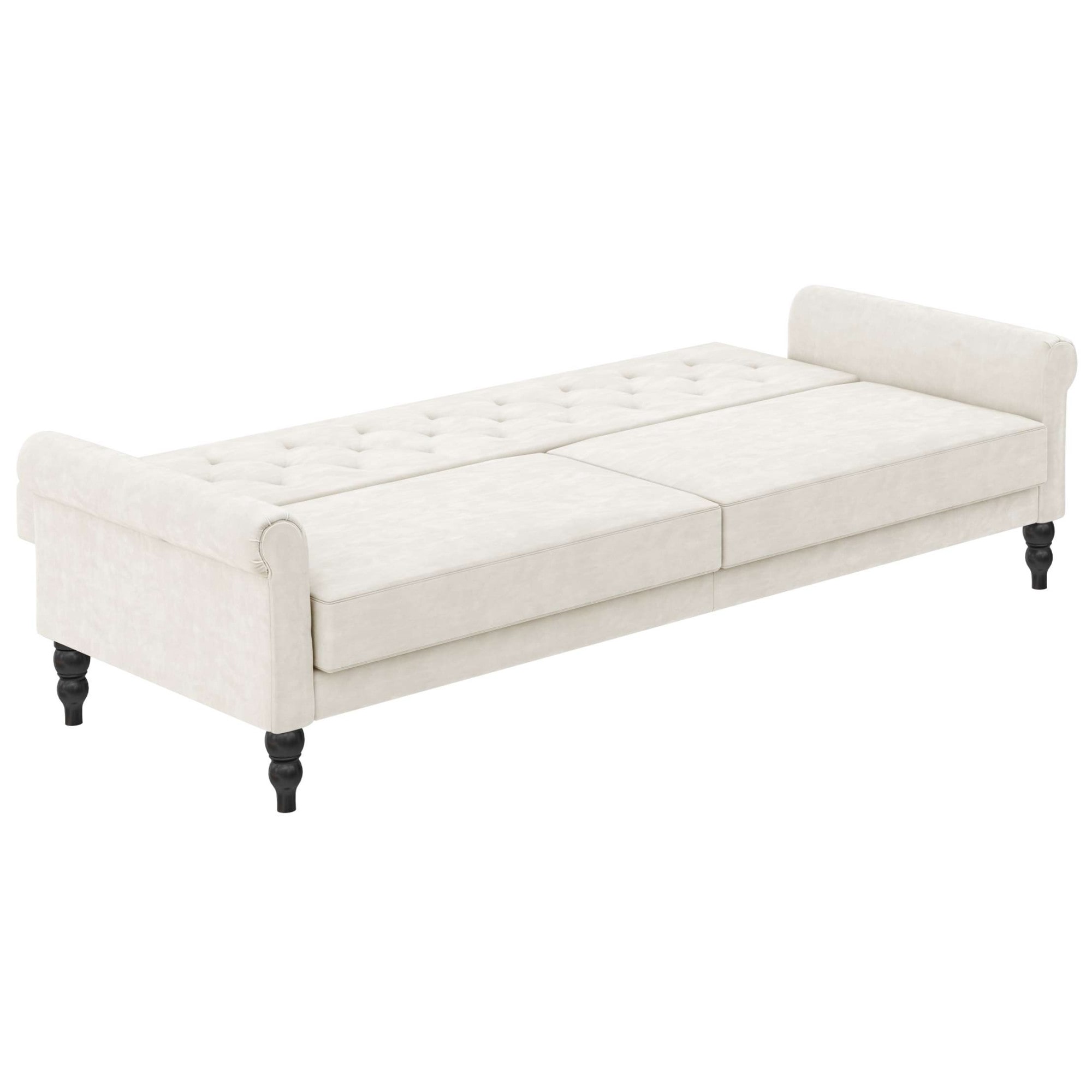 Dorel Home 3-Sitzer »Tyne«, Schlafsofa 222 cm, Bettfunktion (110/190cm), pflegeleichter Velours