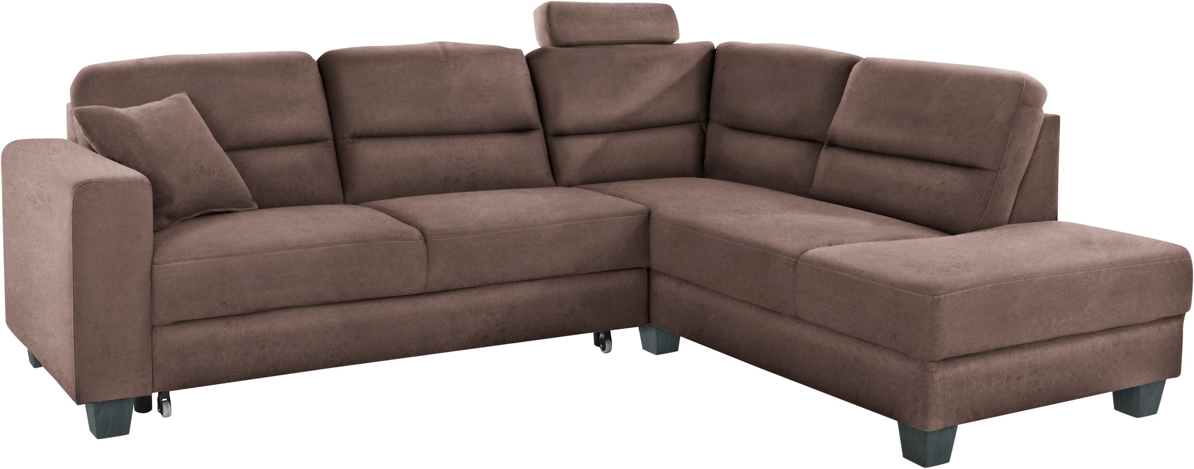 TRENDMANUFAKTUR Ecksofa »Chamber, zeitlos und modern, hoher Sitzkomfort, L-Form«, wahlweise mit Schlaffunktion