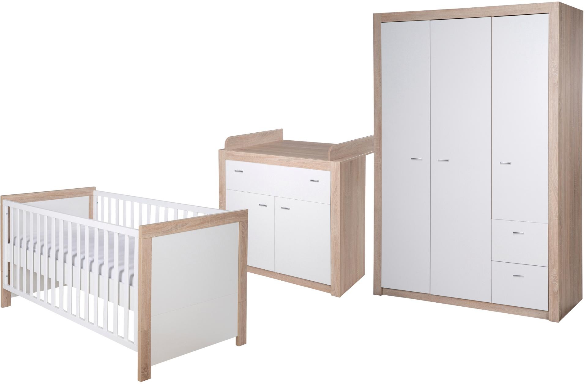 roba® Babyzimmer-Komplettset »Leni 2«, (Set, 3 St.), 3-türig