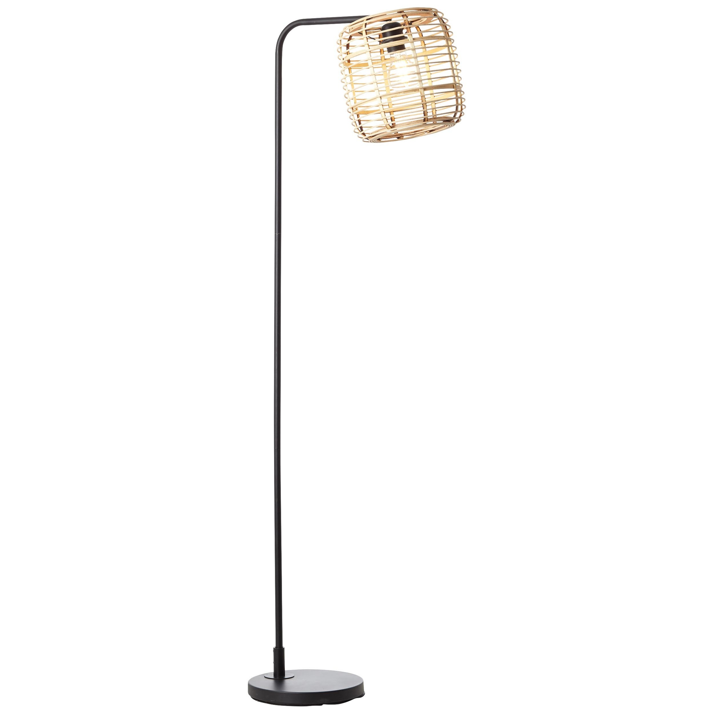 Brilliant Leuchten Stehlampe, E27, Crosstown Standleuchte 1flg holz hell/schwarz
