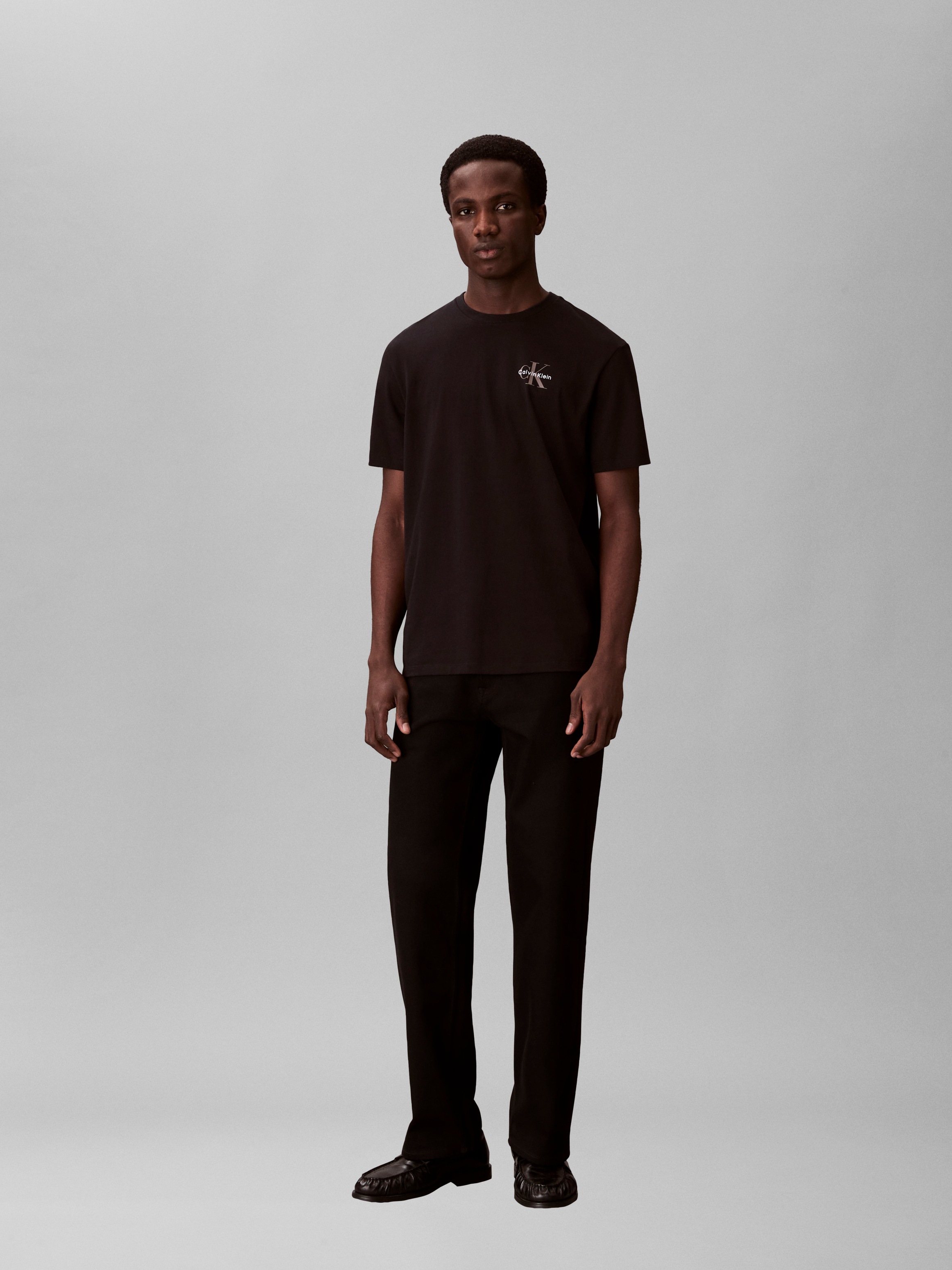 Calvin Klein Jeans T-Shirt »CLASSIC MICRO MONOLOGO 2PK« Set, 2 tlg. Regular fit mit Rundhalsausschnitt